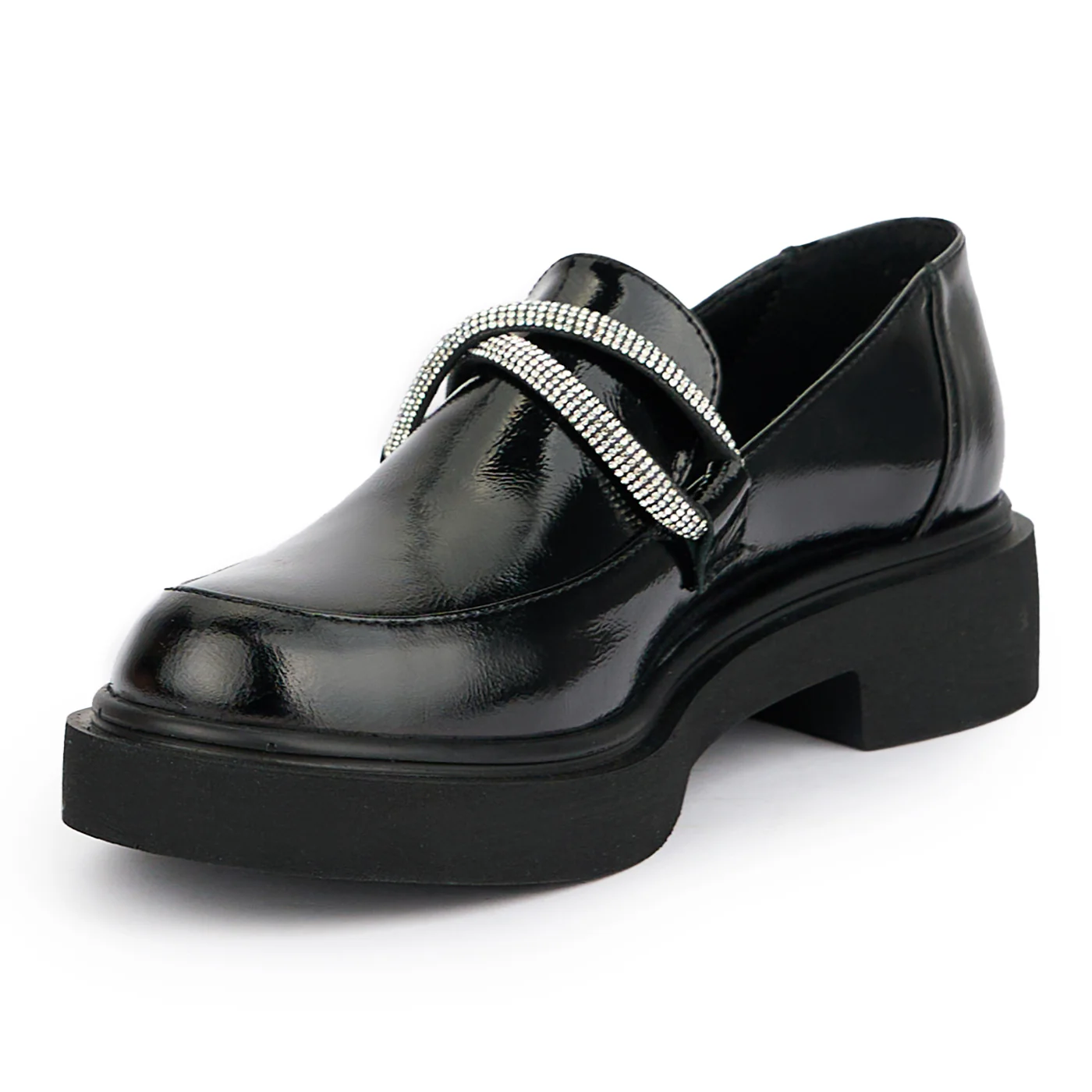 Pantofi dama din piele naturala neagra 15158 - Image 3