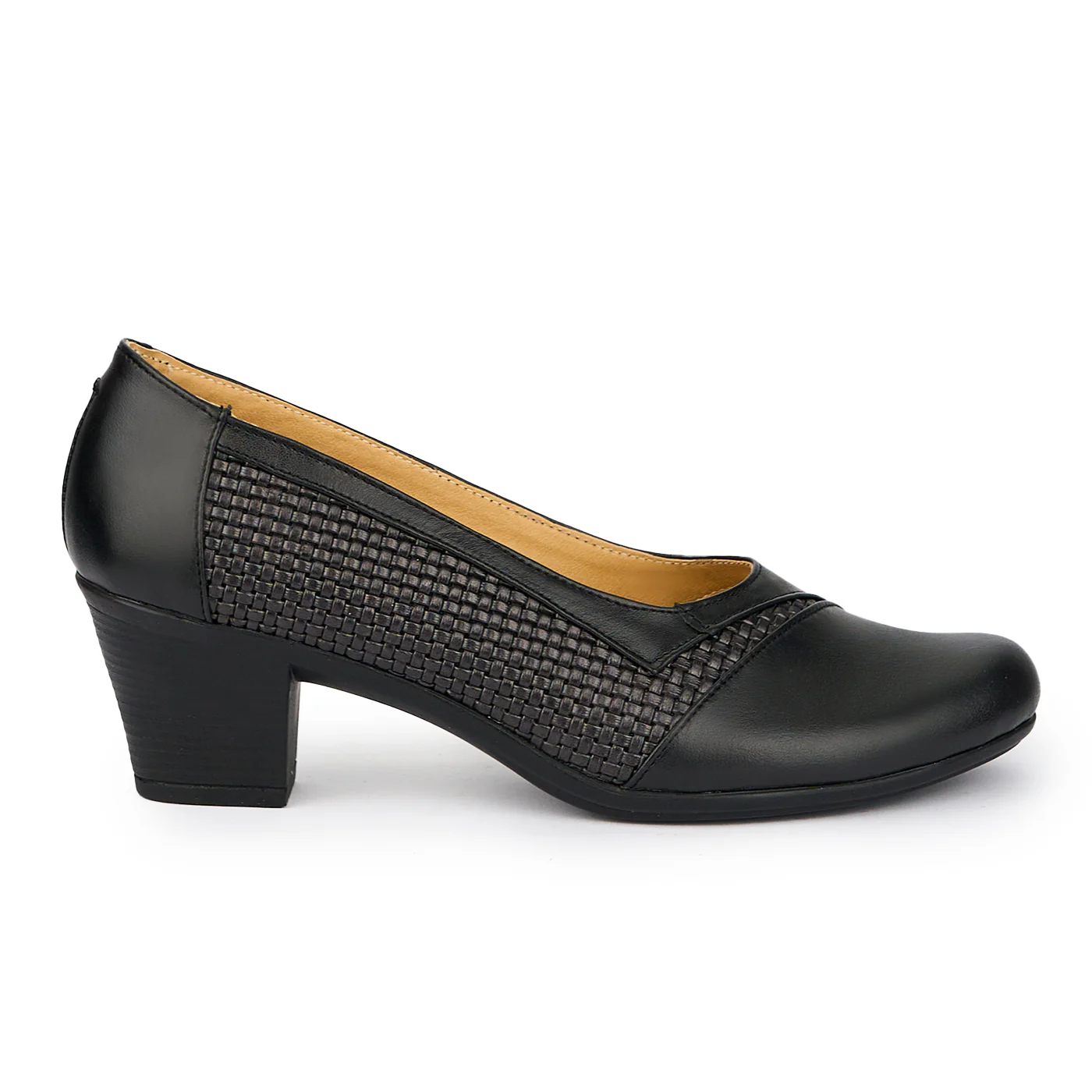 Pantofi dama din piele naturala neagra 15309