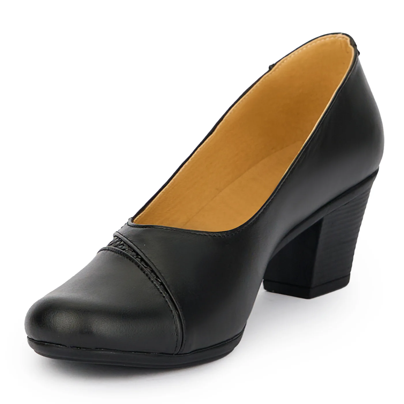 Pantofi dama din piele naturala neagra 15309 - Image 3