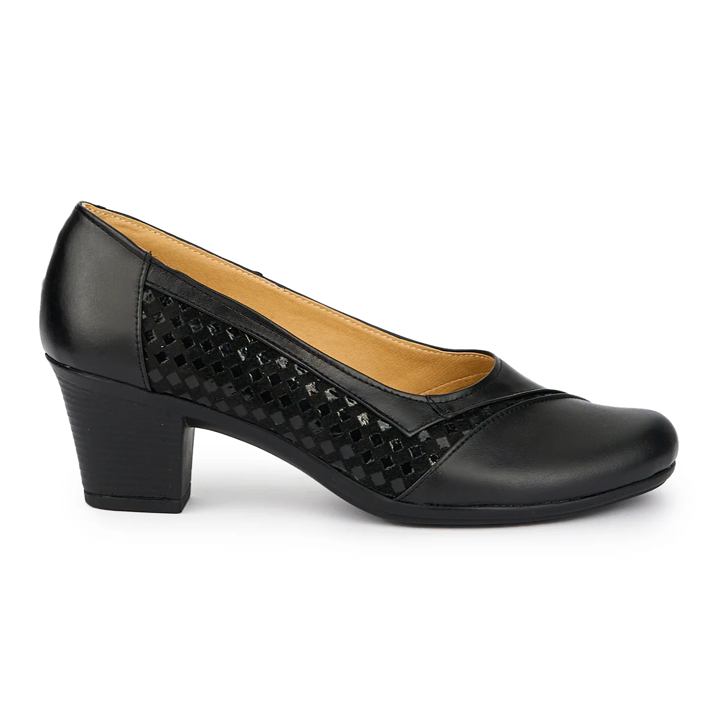 Pantofi dama din piele naturala neagra 15310