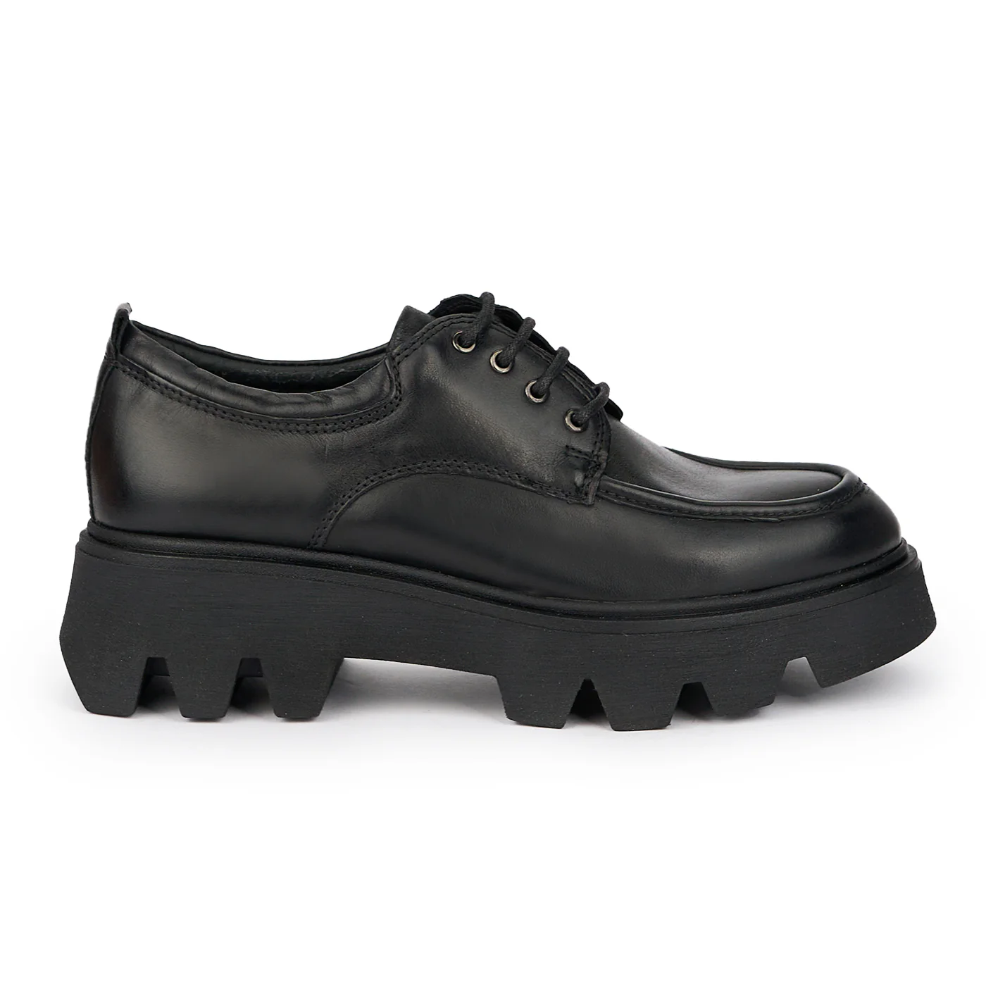 Pantofi dama din piele naturala neagra 15324