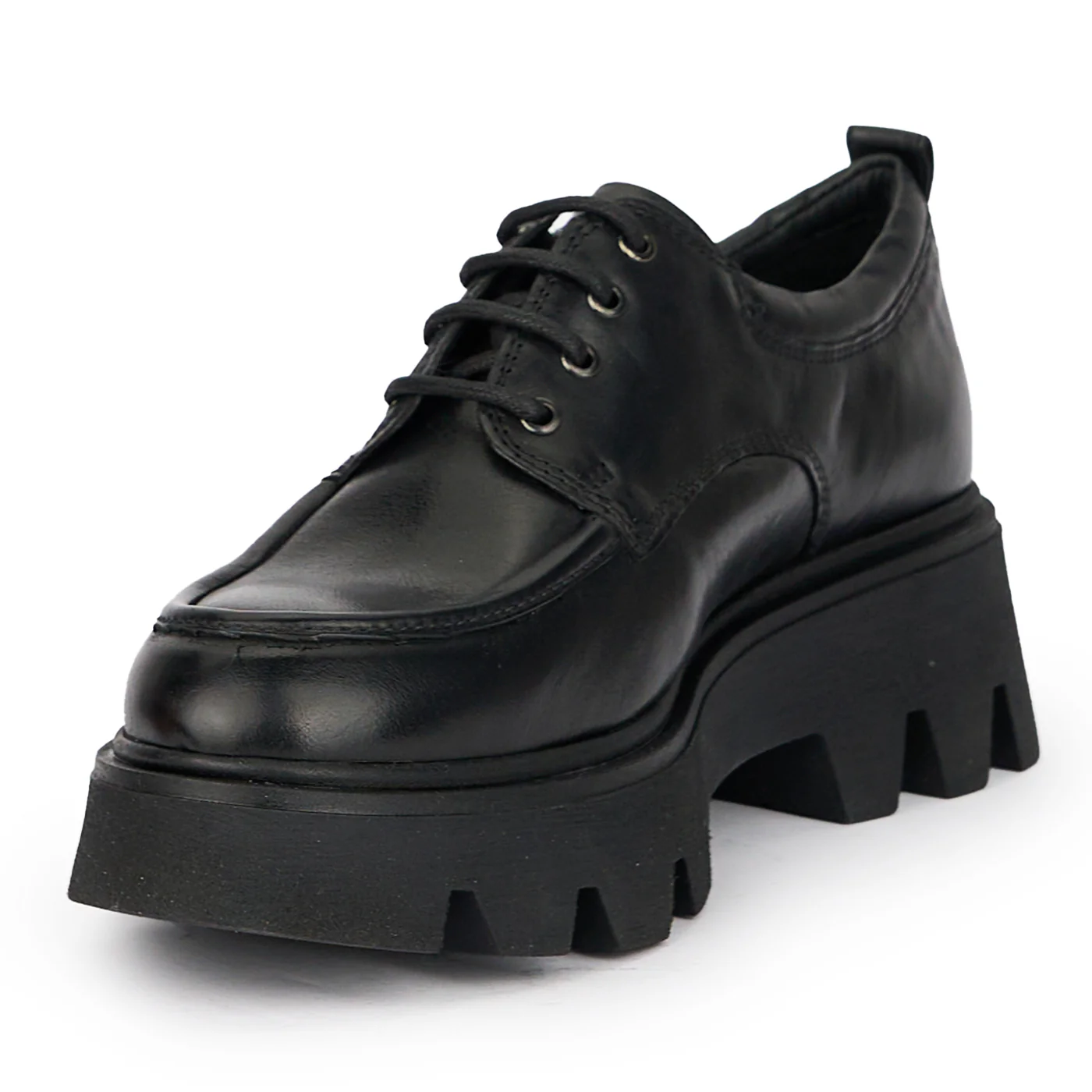 Pantofi dama din piele naturala neagra 15324 - Image 3