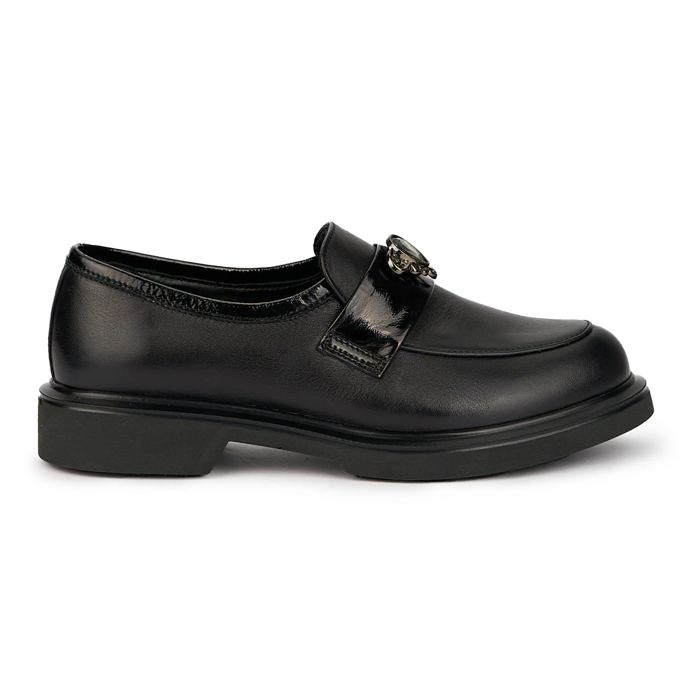 Pantofi dama din piele naturala neagra 15697