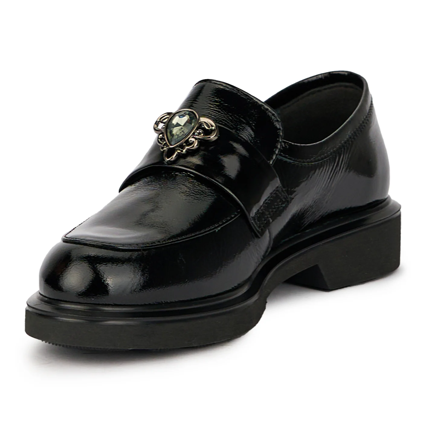 Pantofi dama din piele naturala neagra 15698 - Image 3