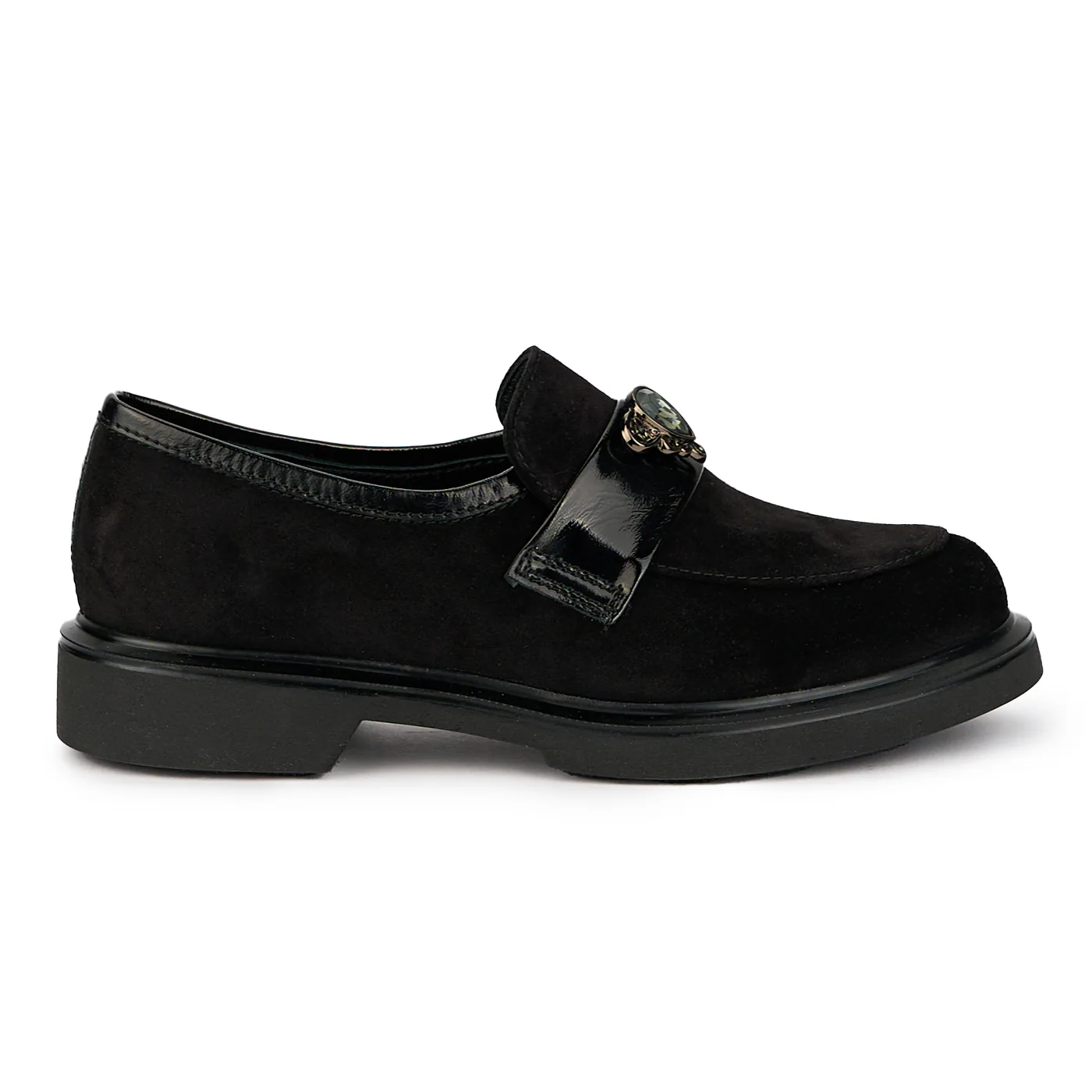 Pantofi dama din piele naturala neagra 15699