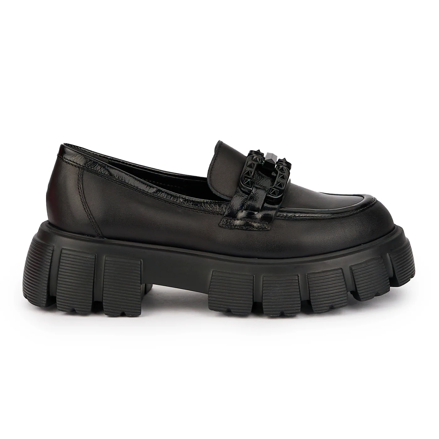 Pantofi dama din piele naturala neagra 15883