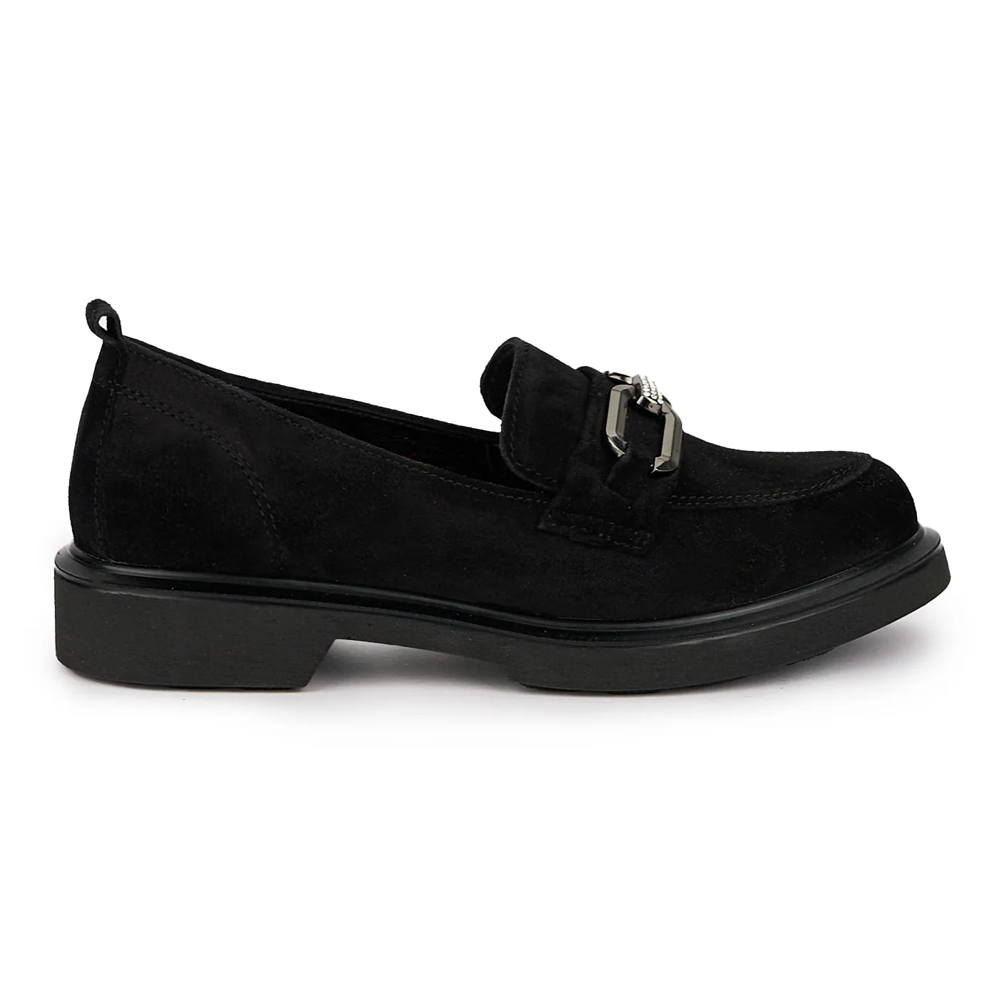 Pantofi dama din piele naturala neagra 15948