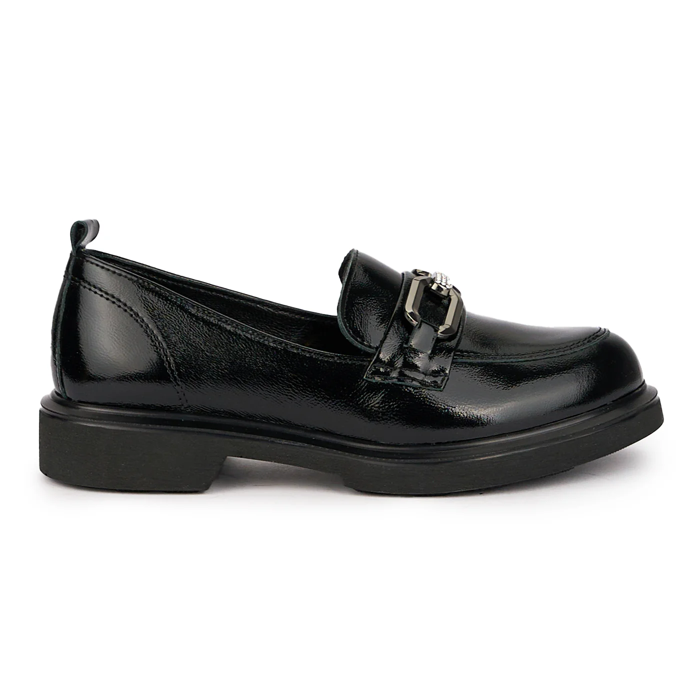 Pantofi dama din piele naturala neagra 15949