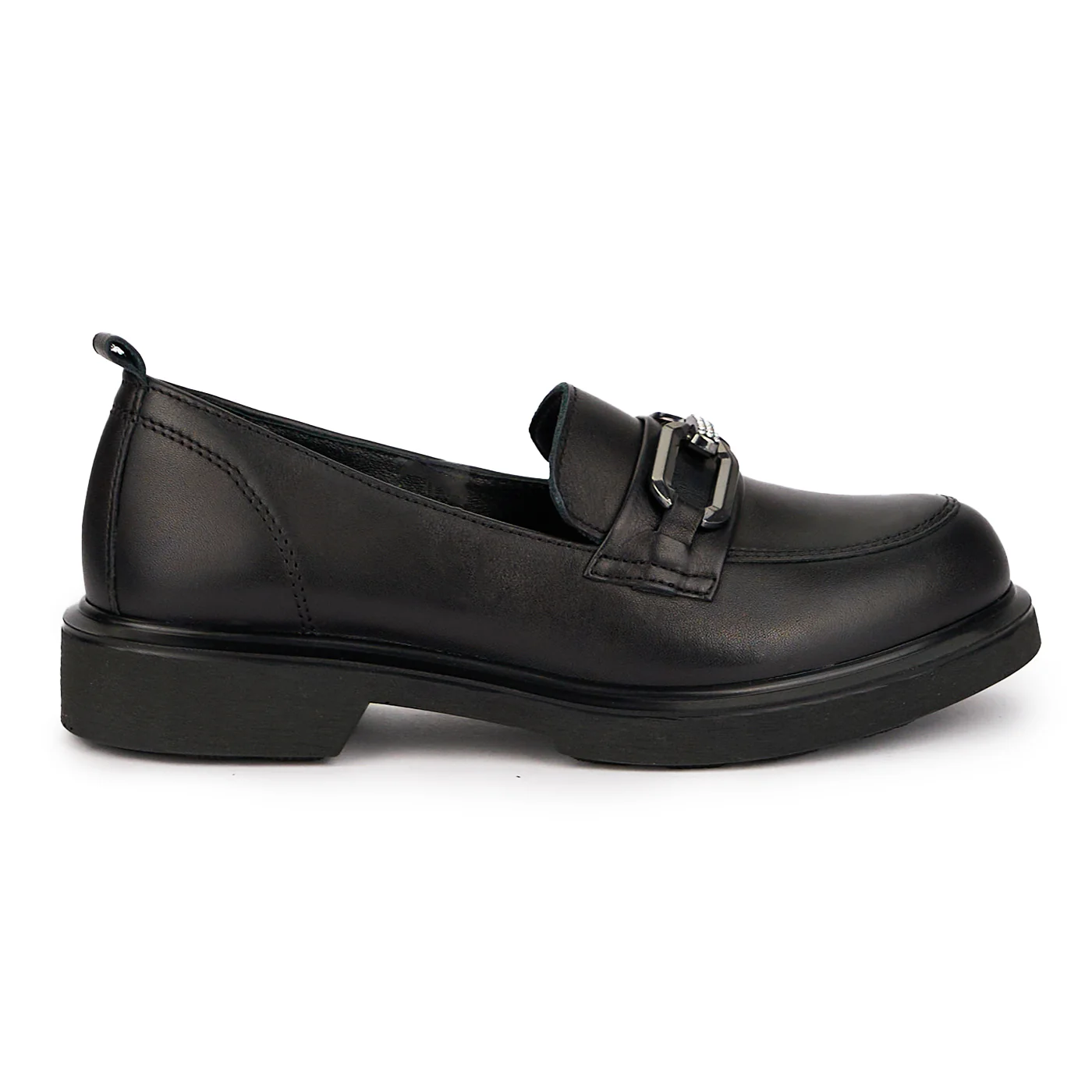 Pantofi dama din piele naturala neagra 15950