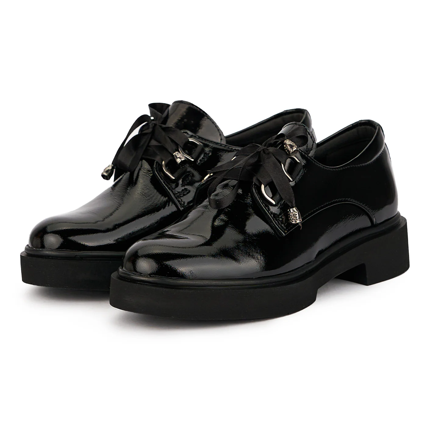 Pantofi dama din piele naturala neagra 16083 - Image 3