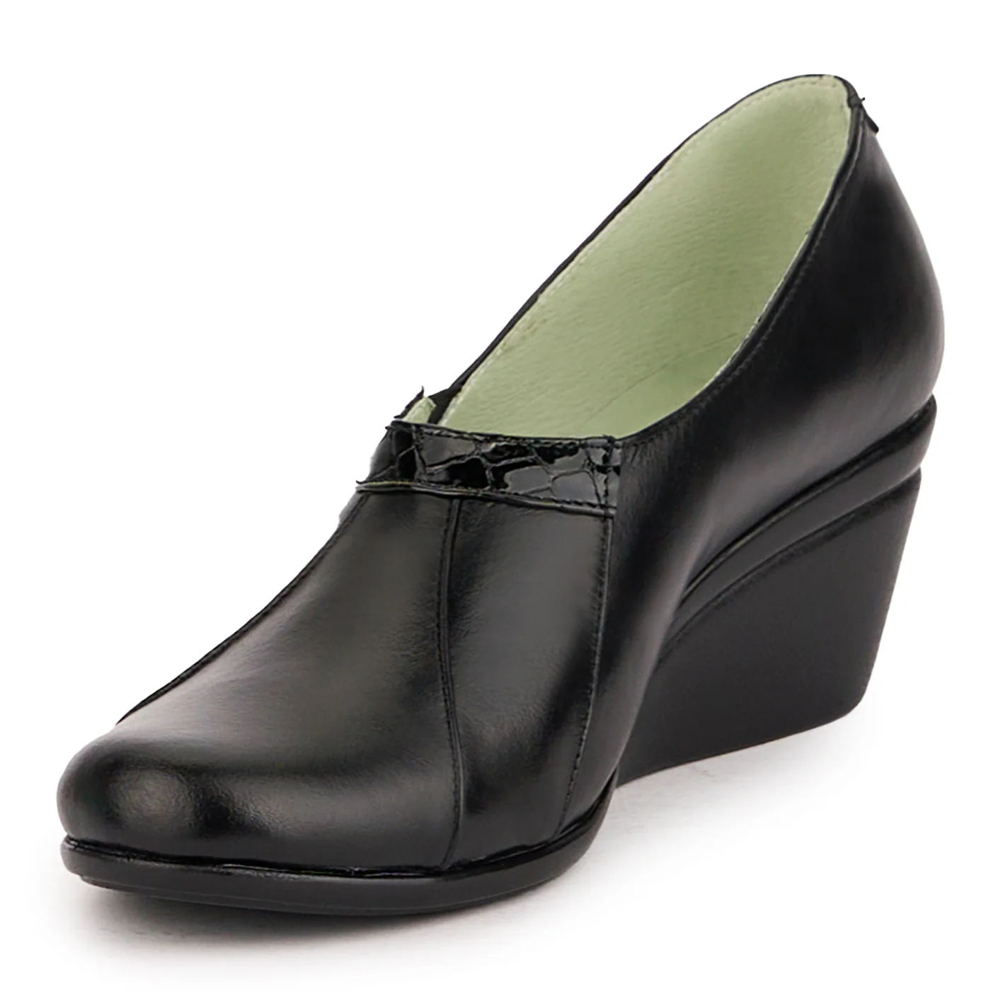 Pantofi dama din piele naturala neagra 16876 - Image 3