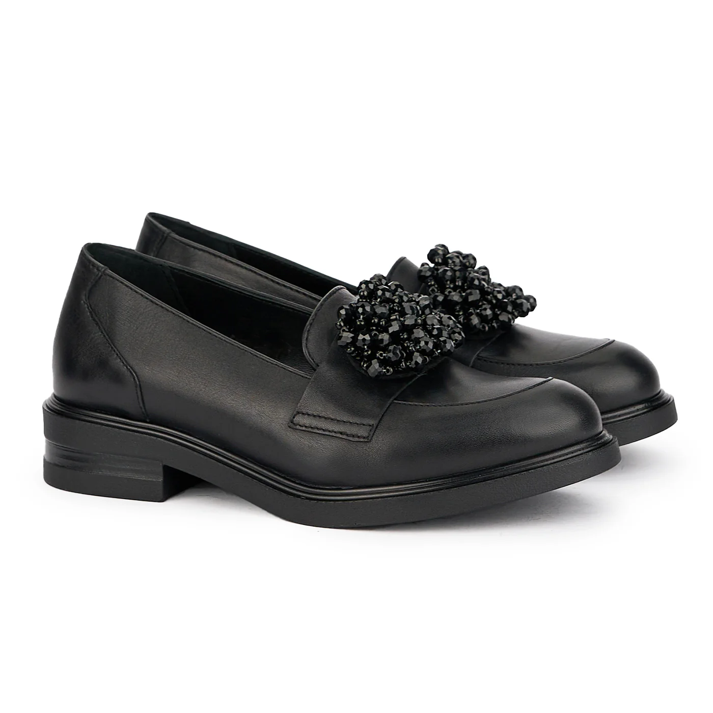 Pantofi dama din piele naturala neagra 16963 - Image 4