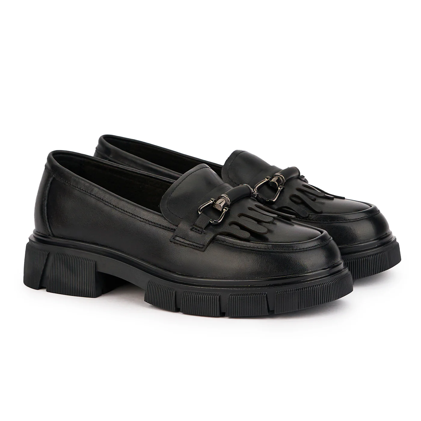 Pantofi dama din piele naturala neagra 16991 - Image 4