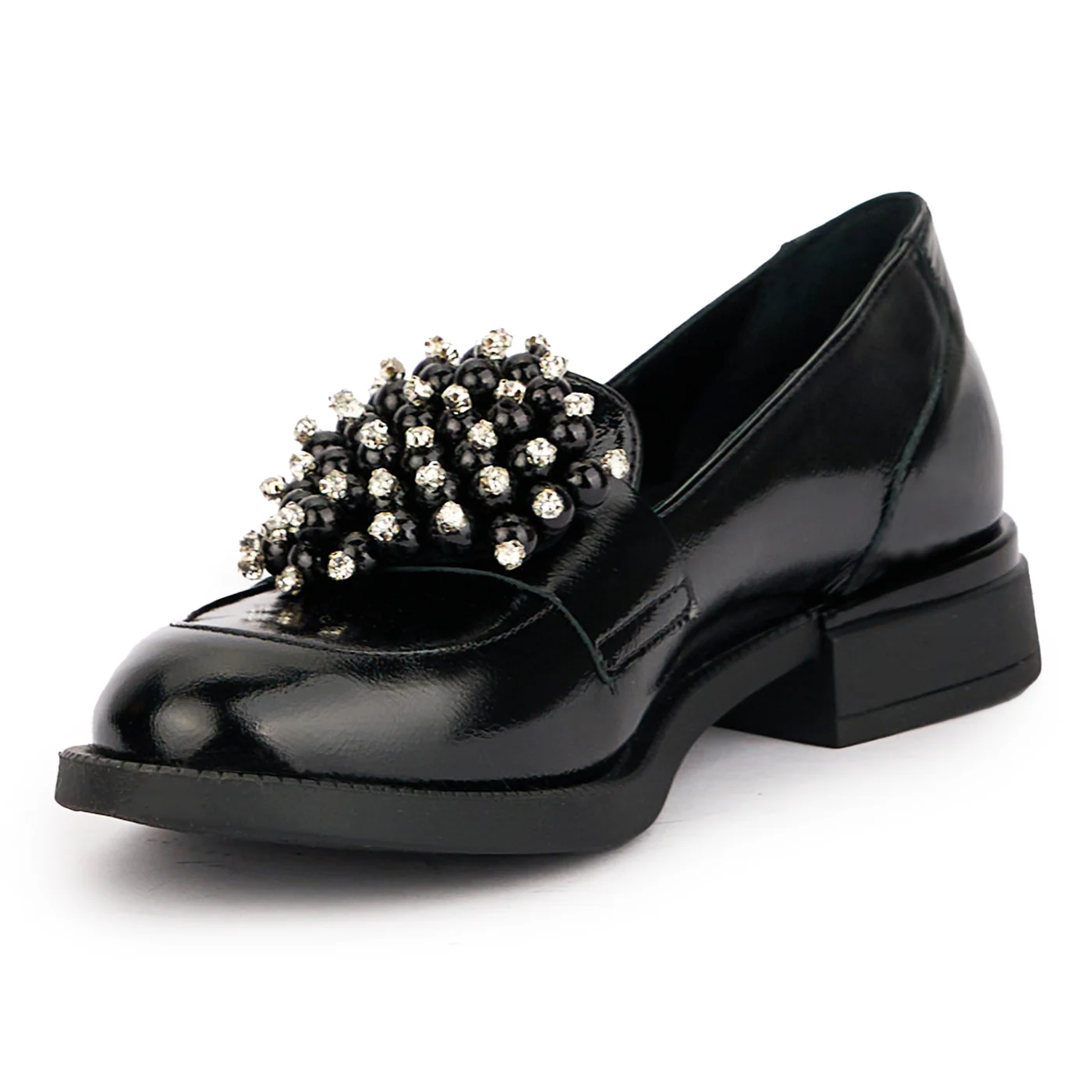 Pantofi dama din piele naturala neagra 17003 - Image 3