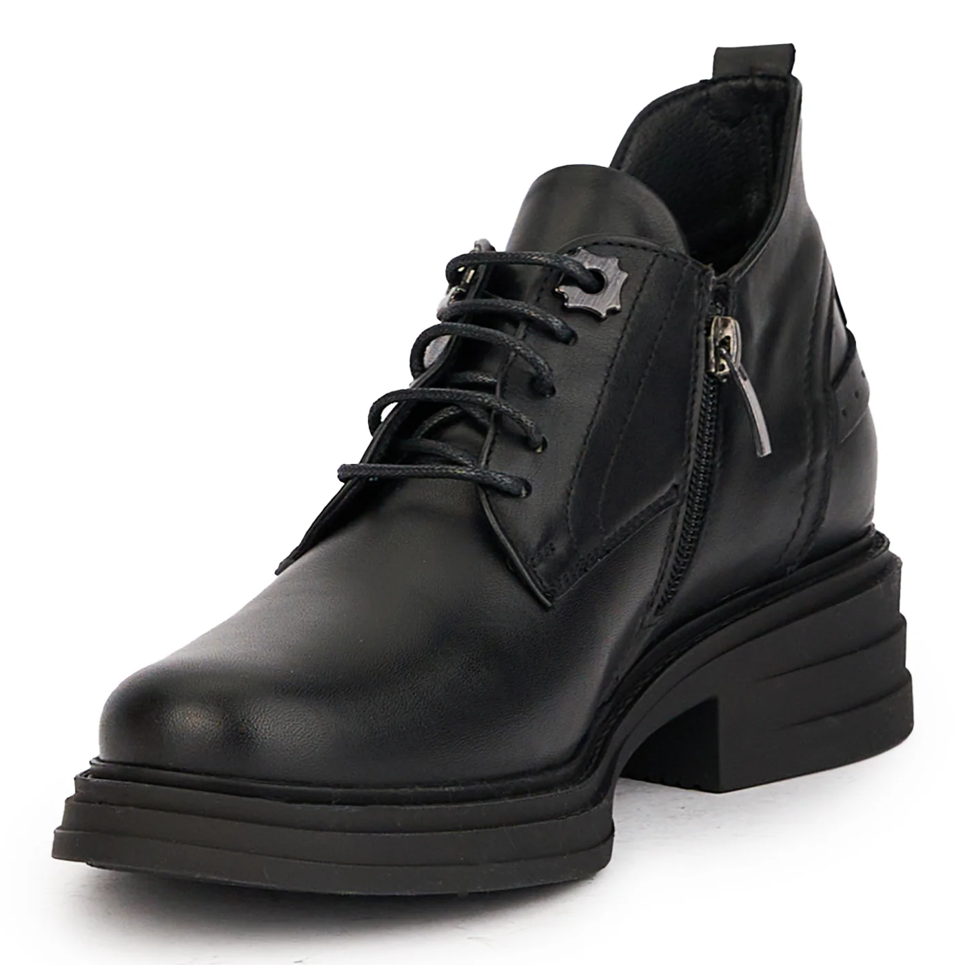 Pantofi dama din piele naturala neagra 17060 - Image 3