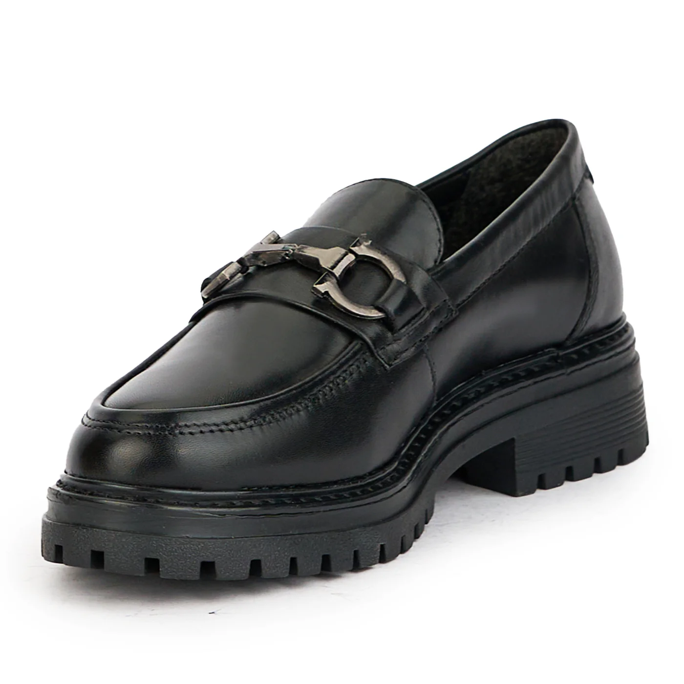 Pantofi dama din piele naturala neagra 17225 - Image 4