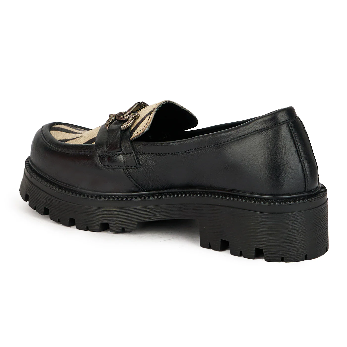 Pantofi dama din piele naturala neagra 17434 - Image 2