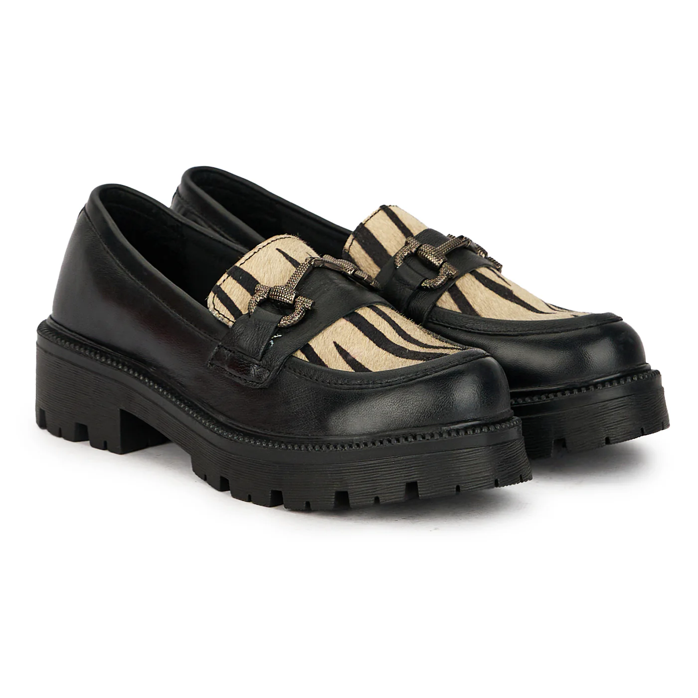 Pantofi dama din piele naturala neagra 17434 - Image 4
