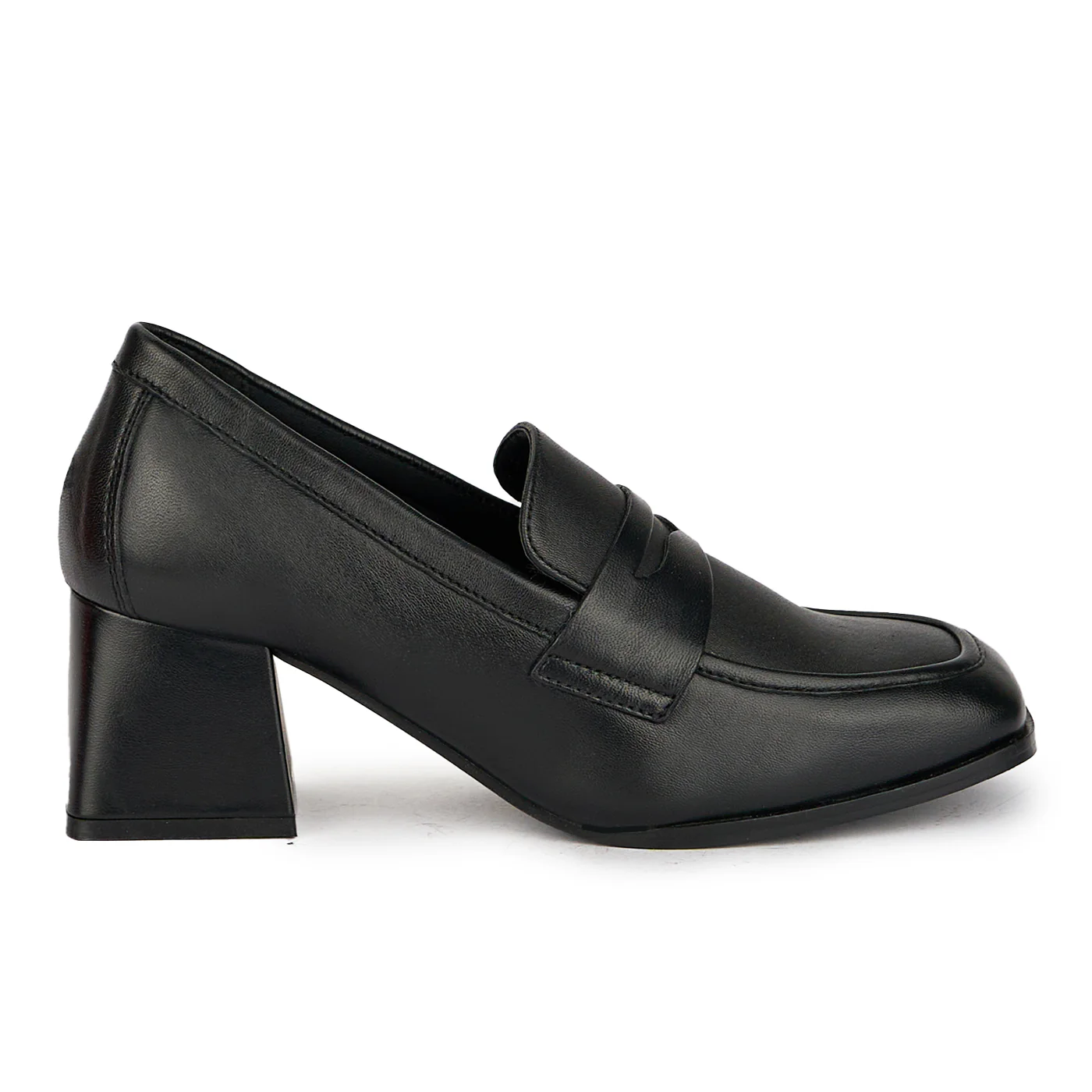 Pantofi dama din piele naturala neagra 17435