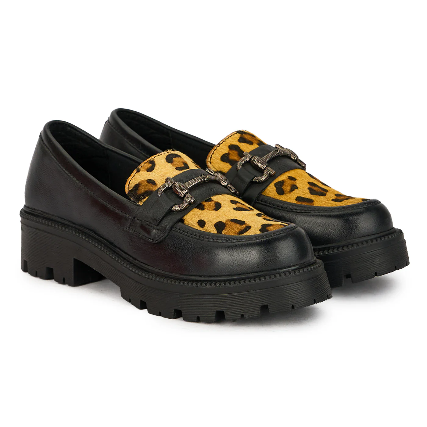 Pantofi dama din piele naturala neagra 17439 - Image 4