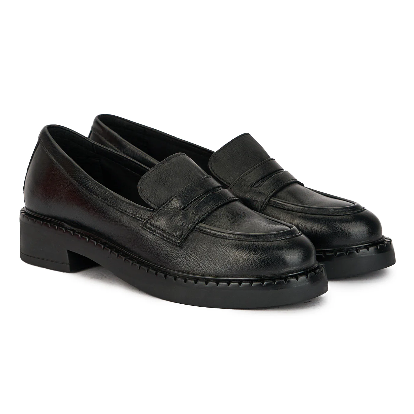 Pantofi dama din piele naturala neagra 17440 - Image 4