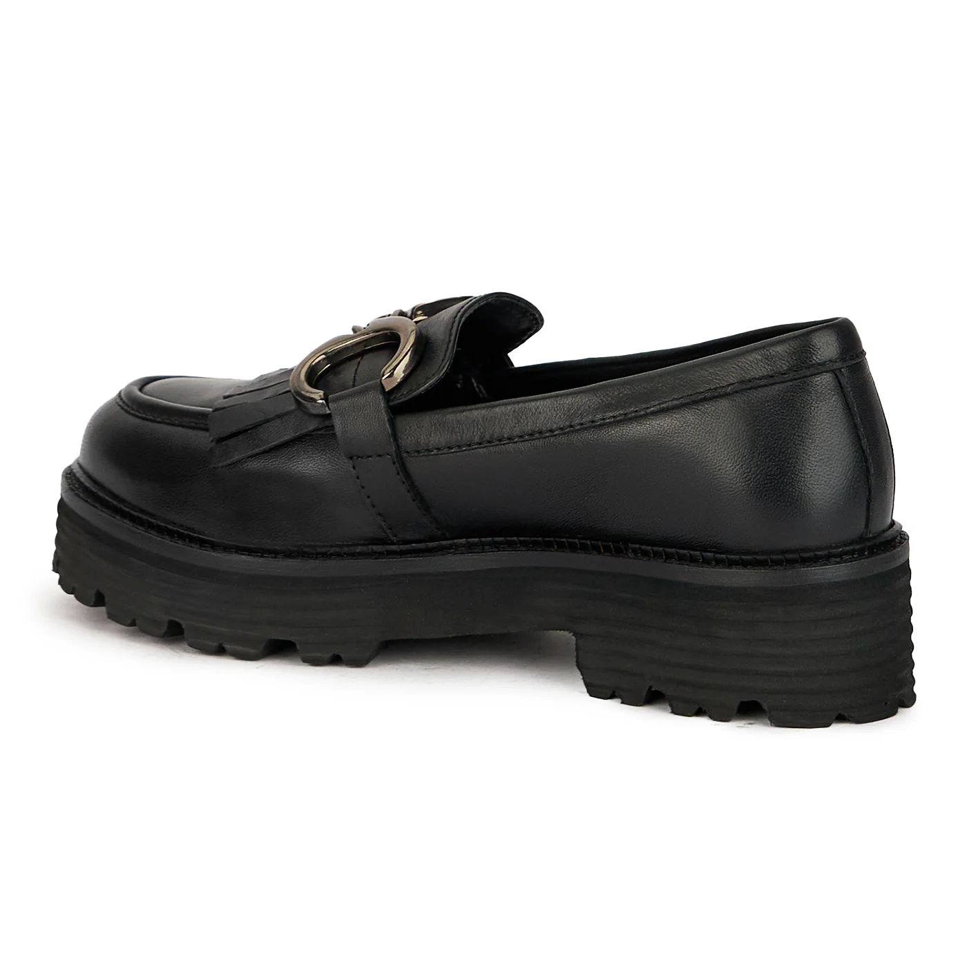 Pantofi dama din piele naturala neagra 17443 - Image 2