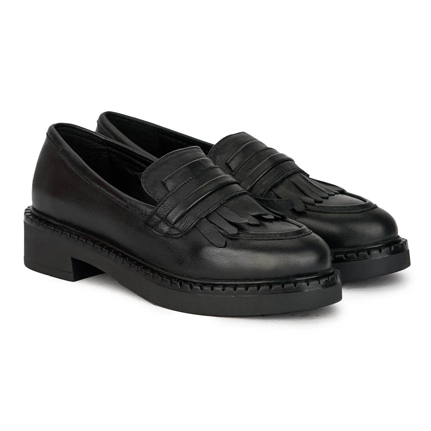 Pantofi dama din piele naturala neagra 17444 - Image 4
