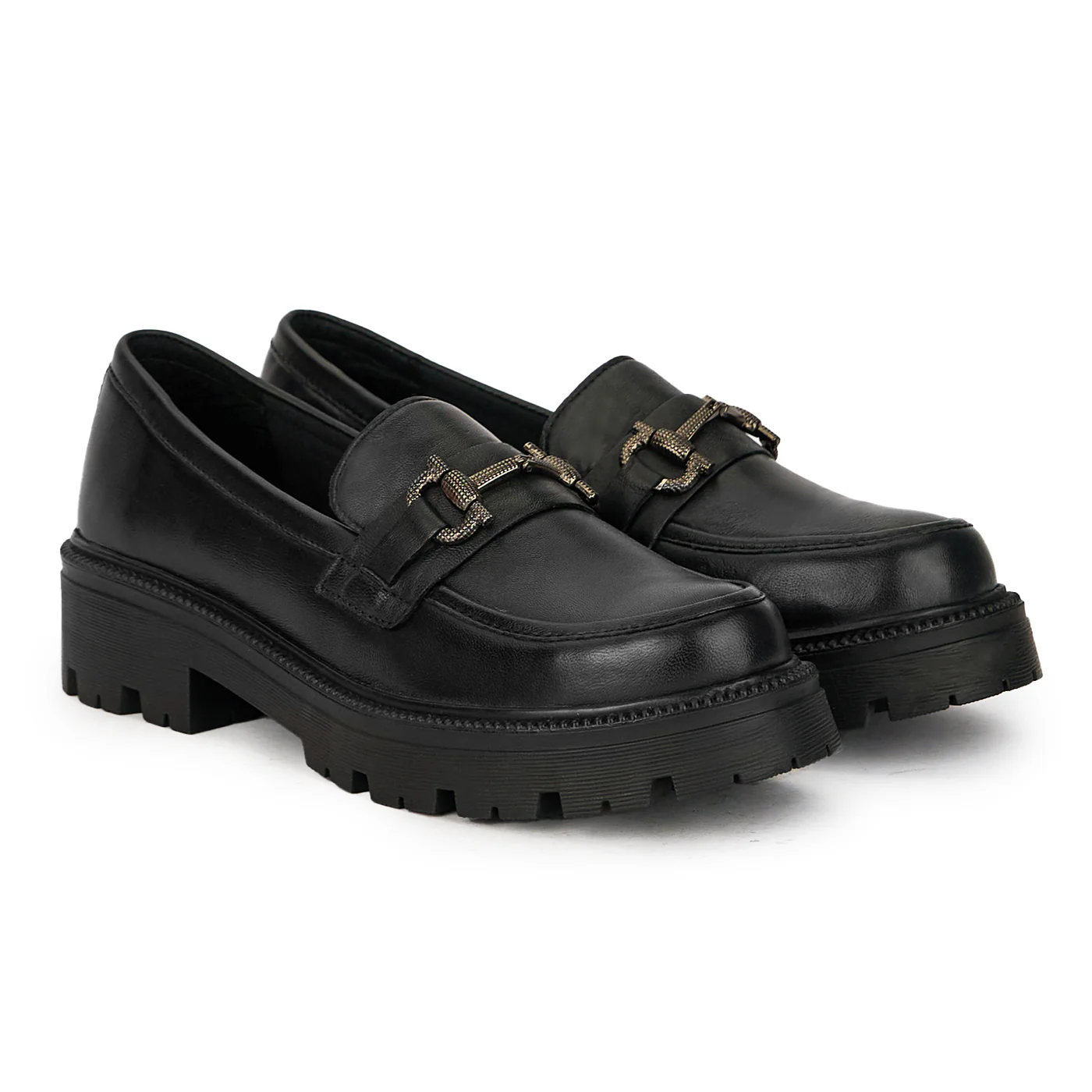 Pantofi dama din piele naturala neagra 17445 - Image 4