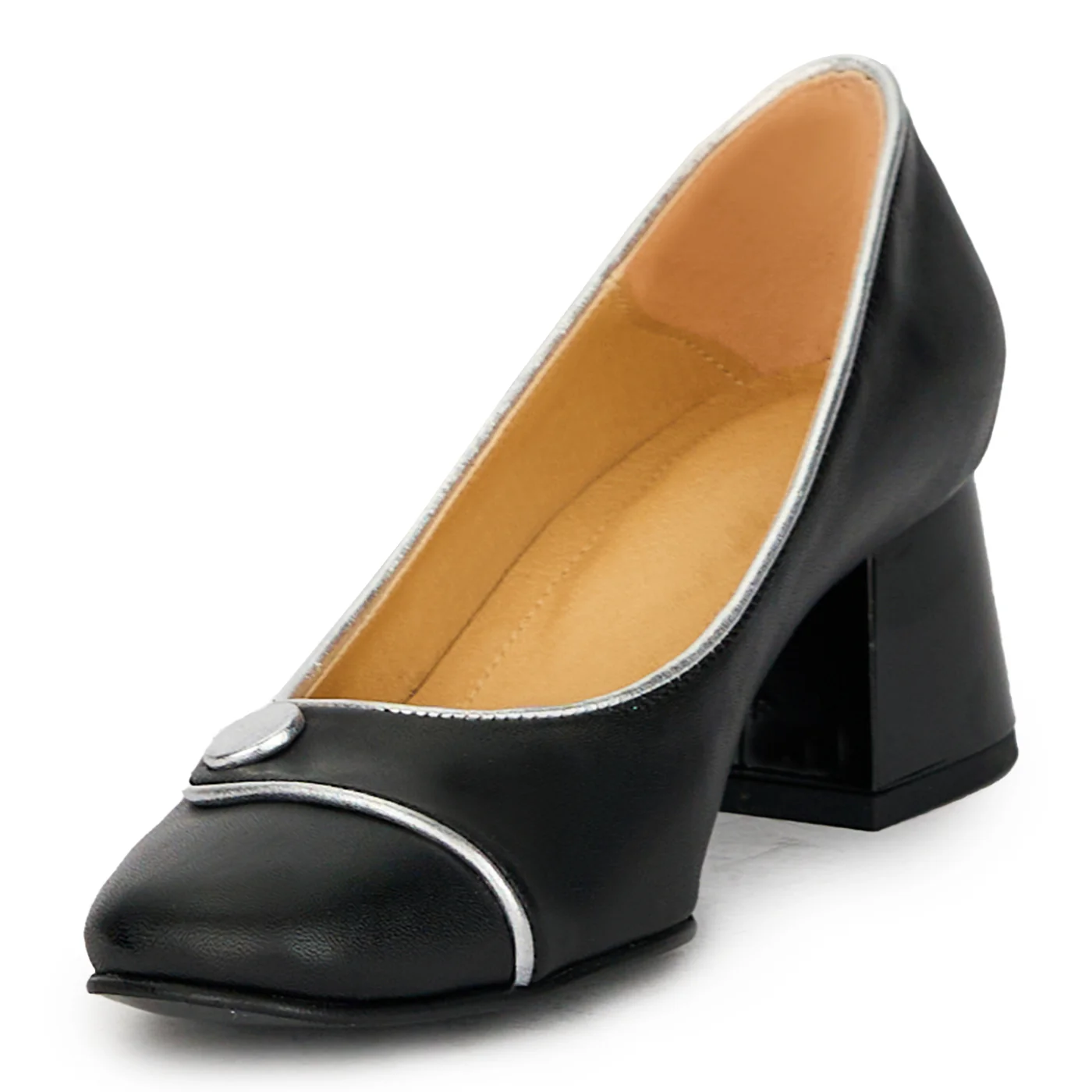 Pantofi dama din piele naturala neagra 17602 - Image 3
