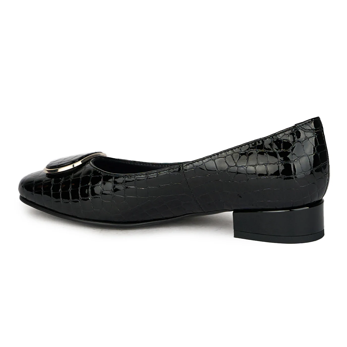 Pantofi dama din piele naturala neagra 17608 - Image 2