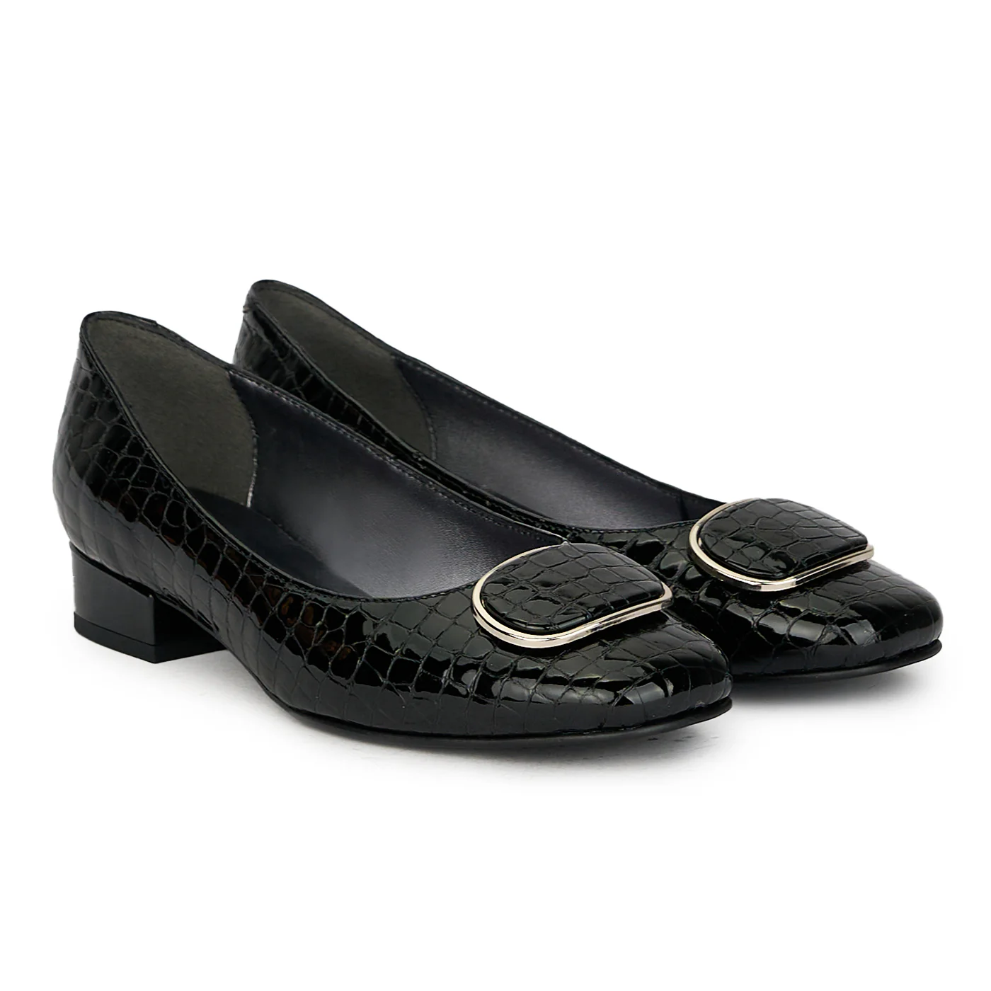 Pantofi dama din piele naturala neagra 17608 - Image 4