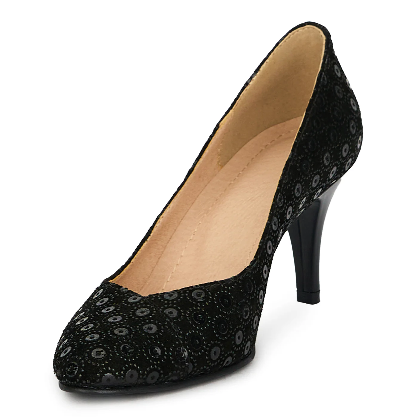 Pantofi dama din piele naturala neagra 17628 - Image 3