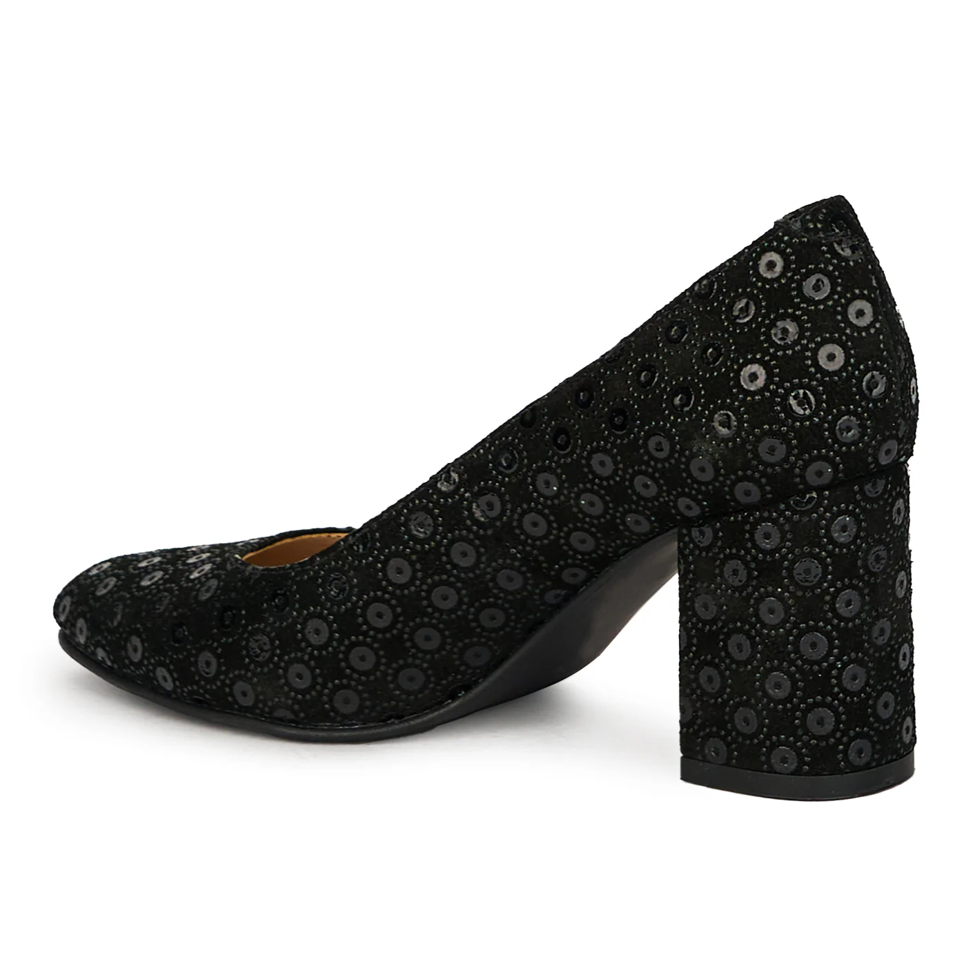 Pantofi dama din piele naturala neagra 17629 - Image 2