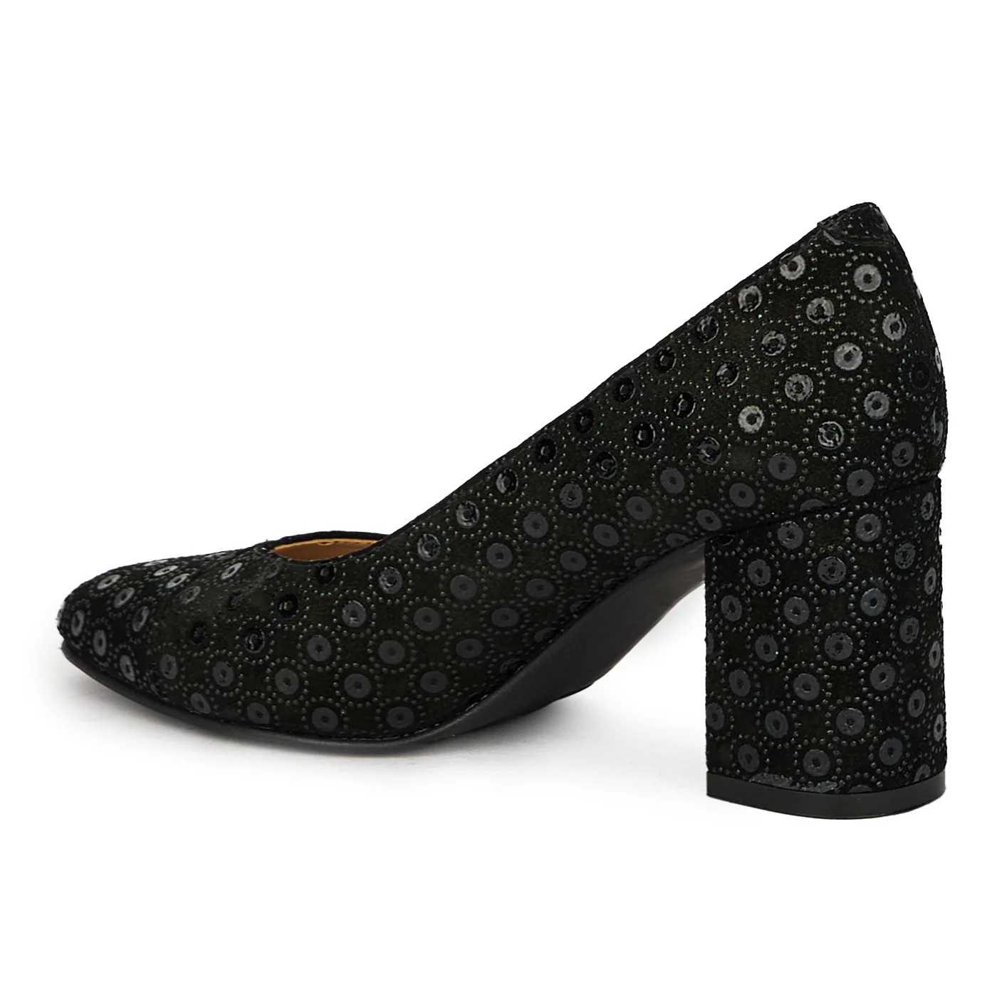 Pantofi dama din piele naturala neagra 17633 - Image 2