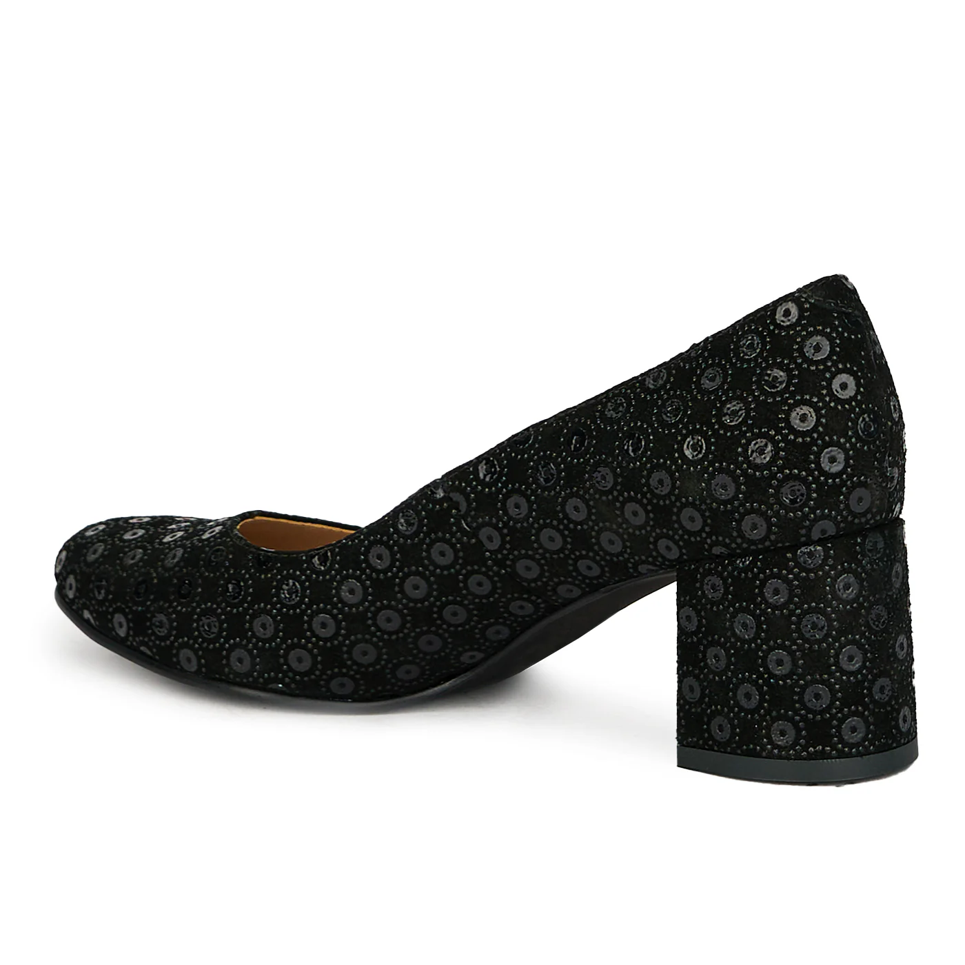 Pantofi dama din piele naturala neagra 17634 - Image 2