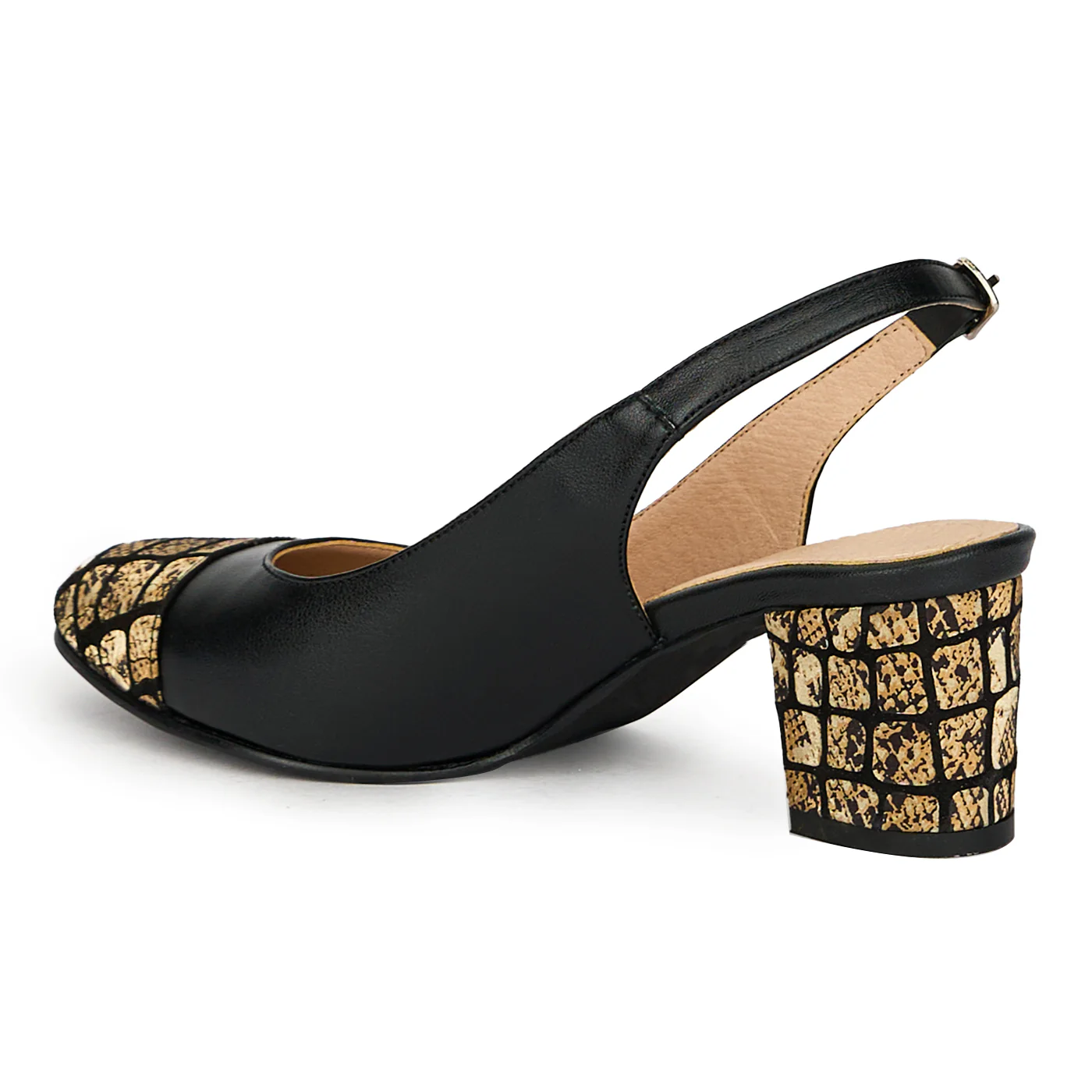 Pantofi dama din piele naturala neagra 17646 - Image 2