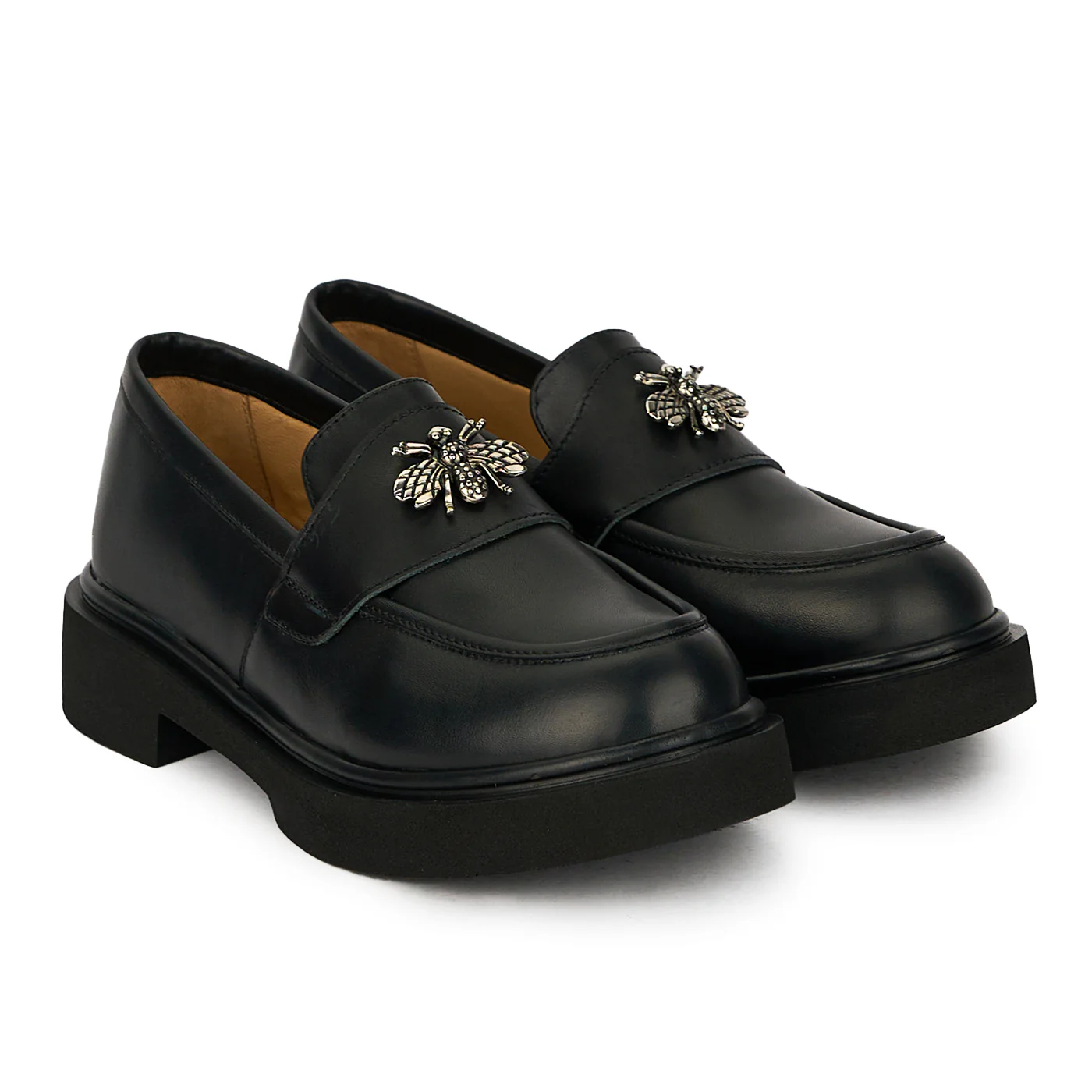 Pantofi dama din piele naturala neagra 17848 - Image 4