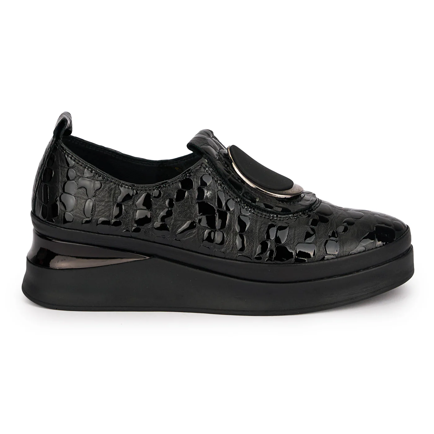 Pantofi dama din piele naturala neagra 18822