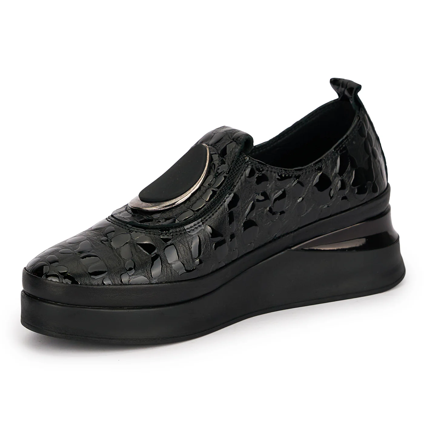 Pantofi dama din piele naturala neagra 18822 - Image 3