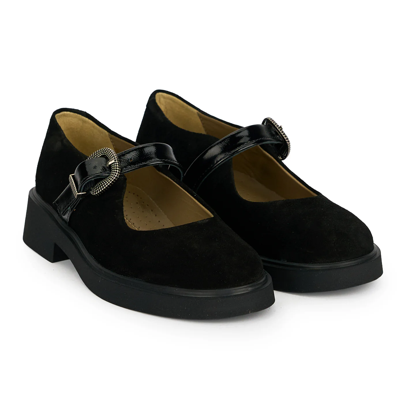 Pantofi dama din piele naturala neagra 18976 - Image 4