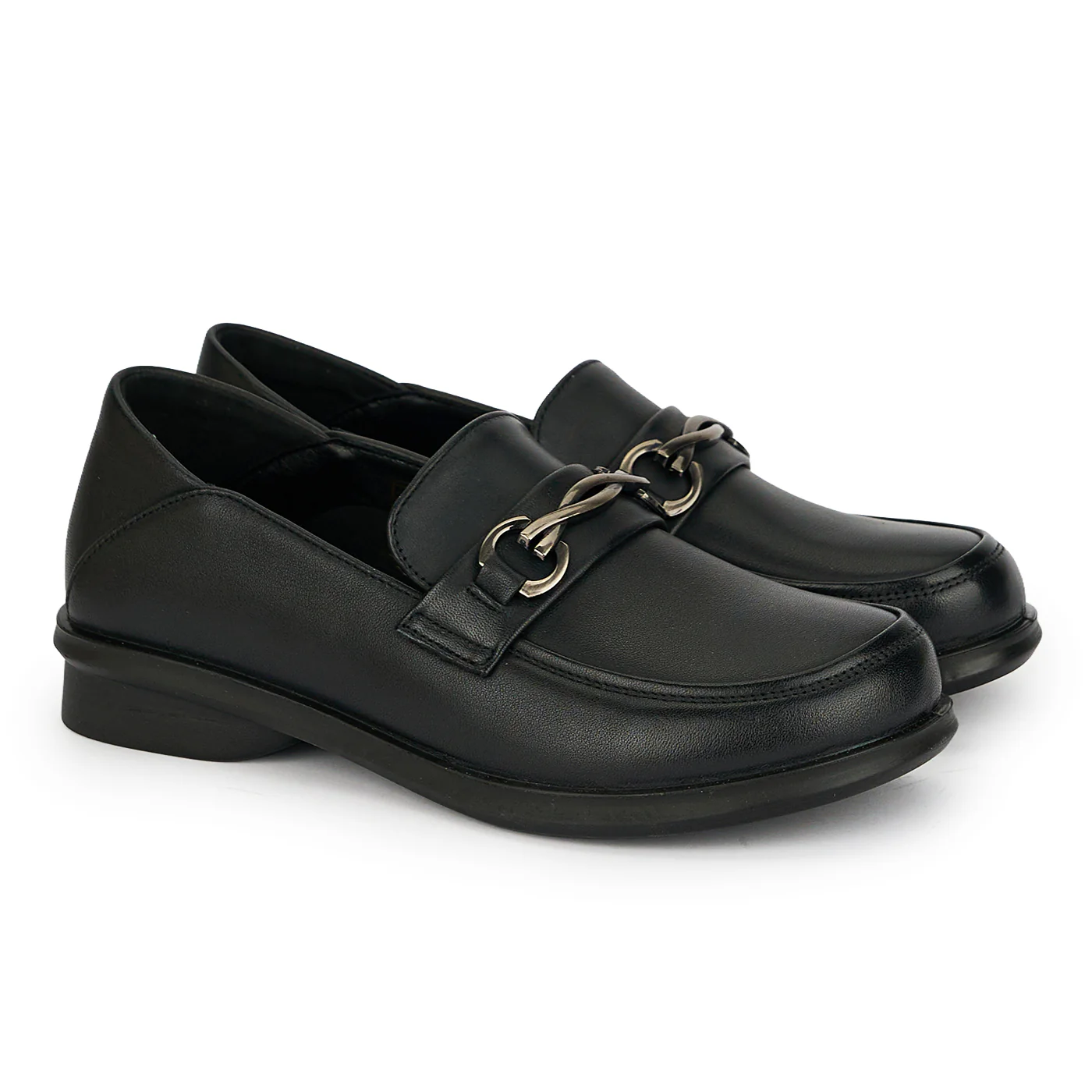 Pantofi dama din piele naturala neagra 19294 - Image 4