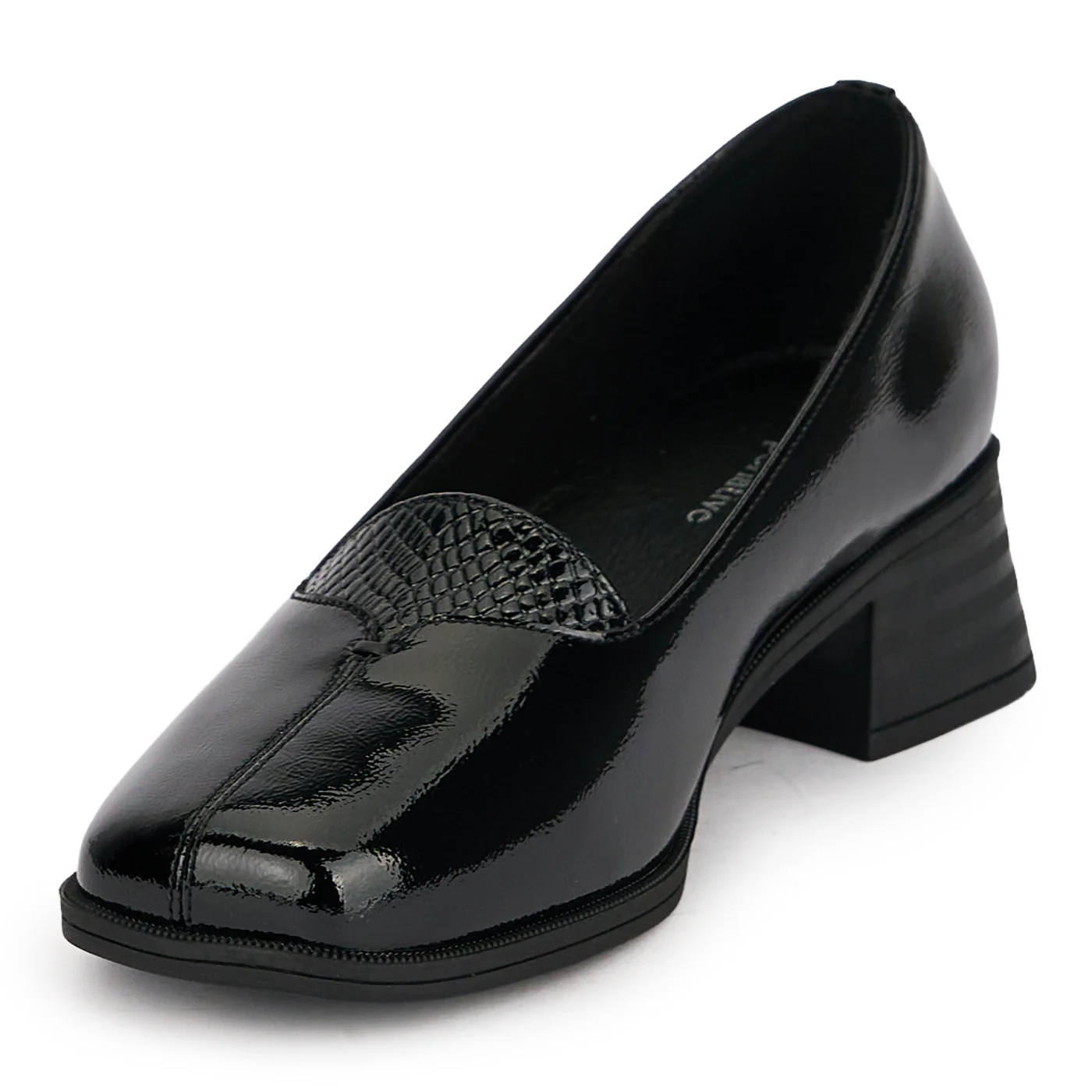 Pantofi dama din piele naturala neagra 19563 - Image 3
