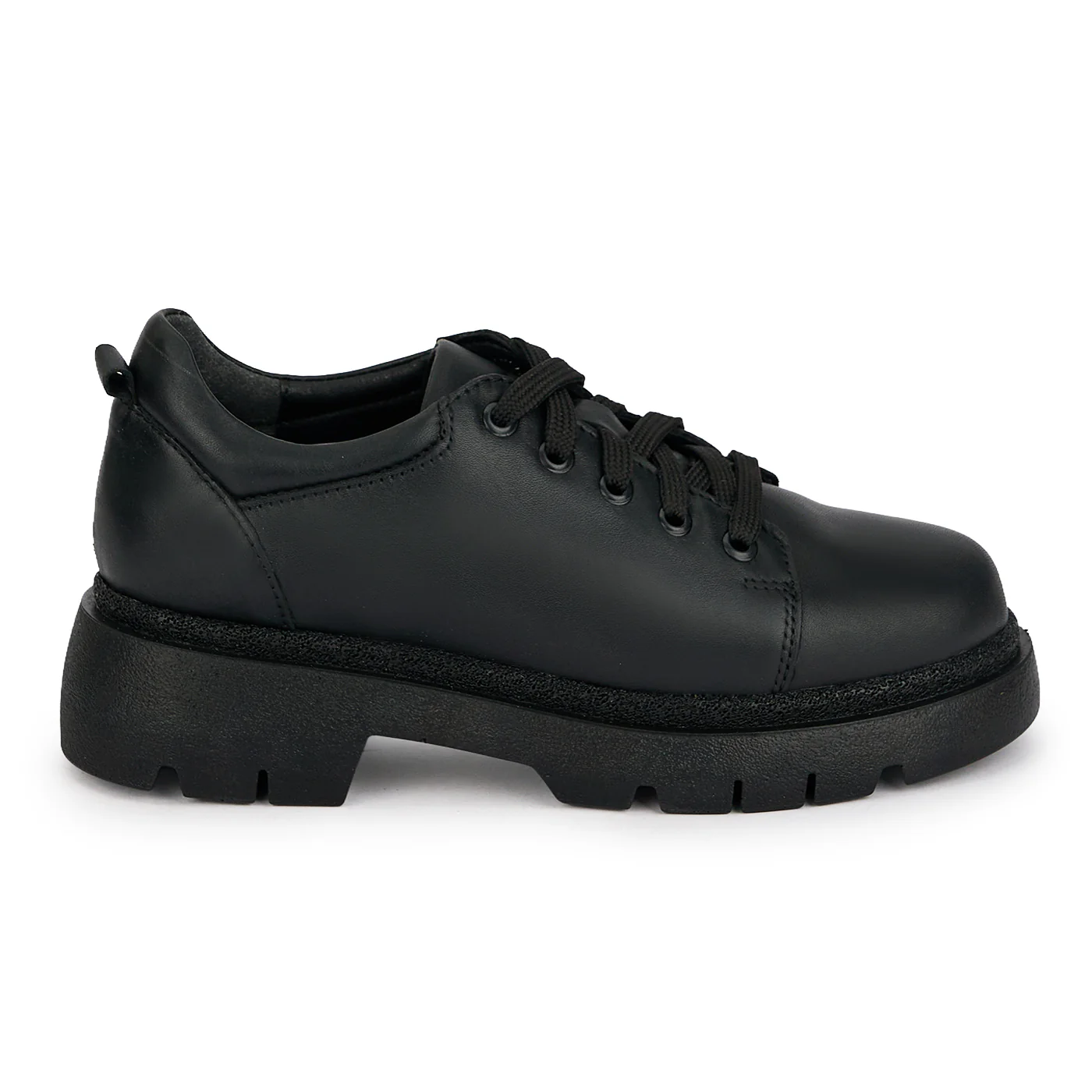 Pantofi dama din piele naturala neagra 19608