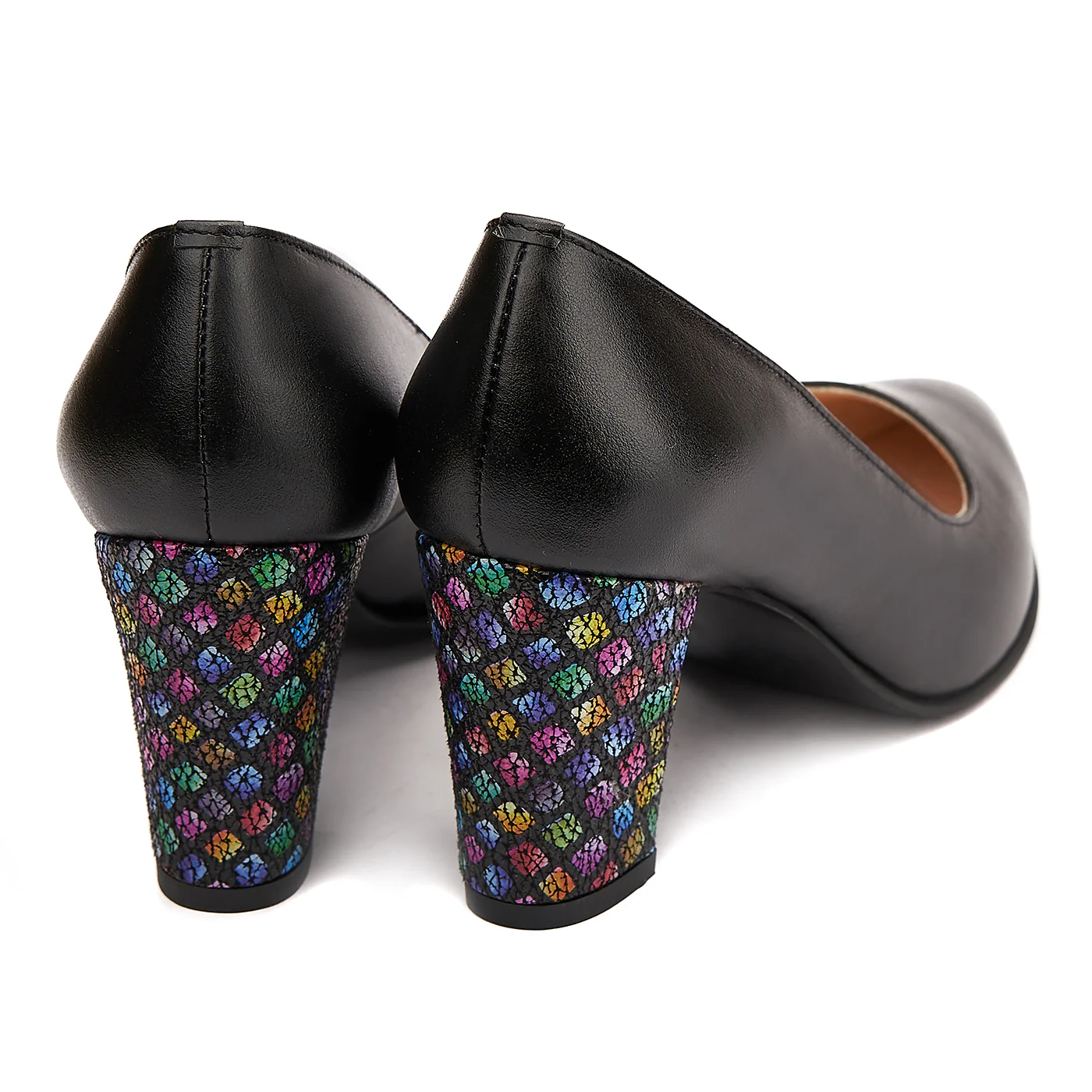 Pantofi dama din piele naturala neagra 4076 - Image 2