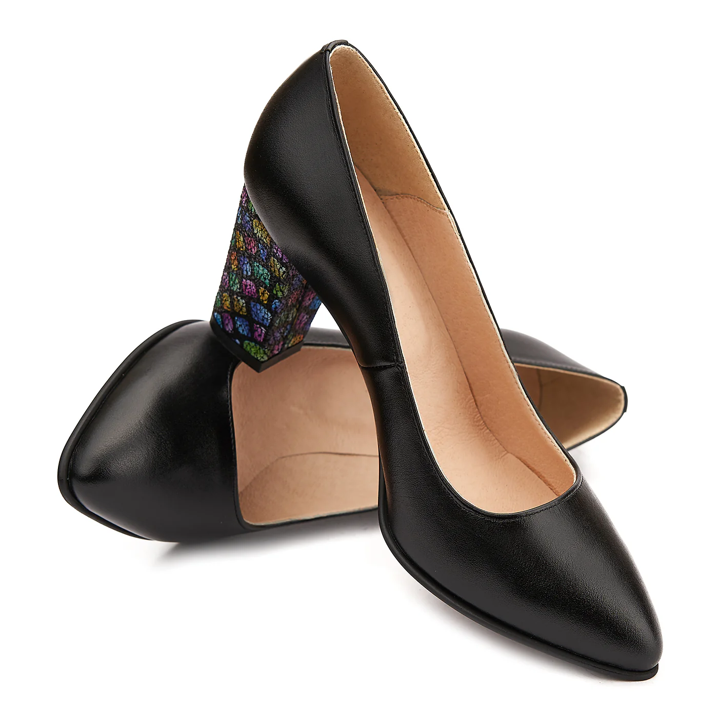 Pantofi dama din piele naturala neagra 4076 - Image 4