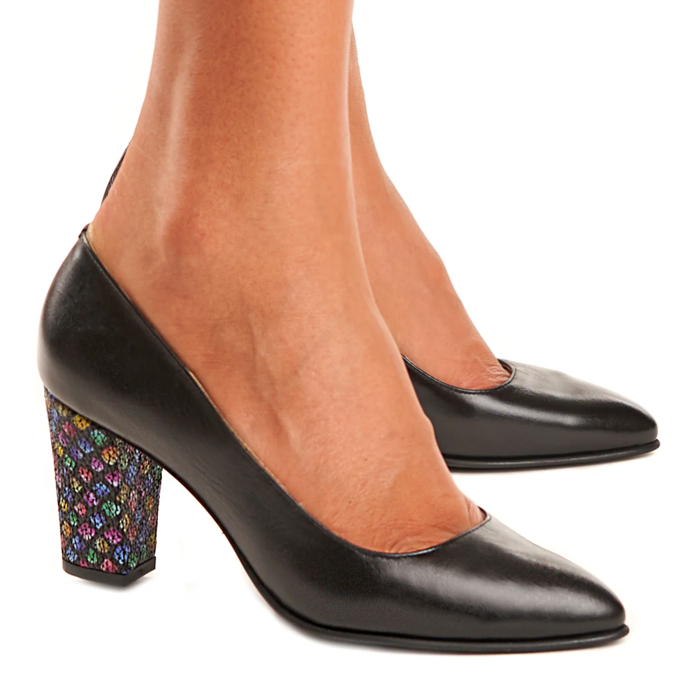 Pantofi dama din piele naturala neagra 4076 - Image 5