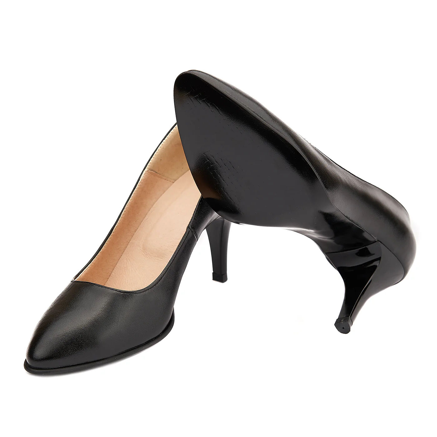 Pantofi dama din piele naturala neagra 4077 - Image 3