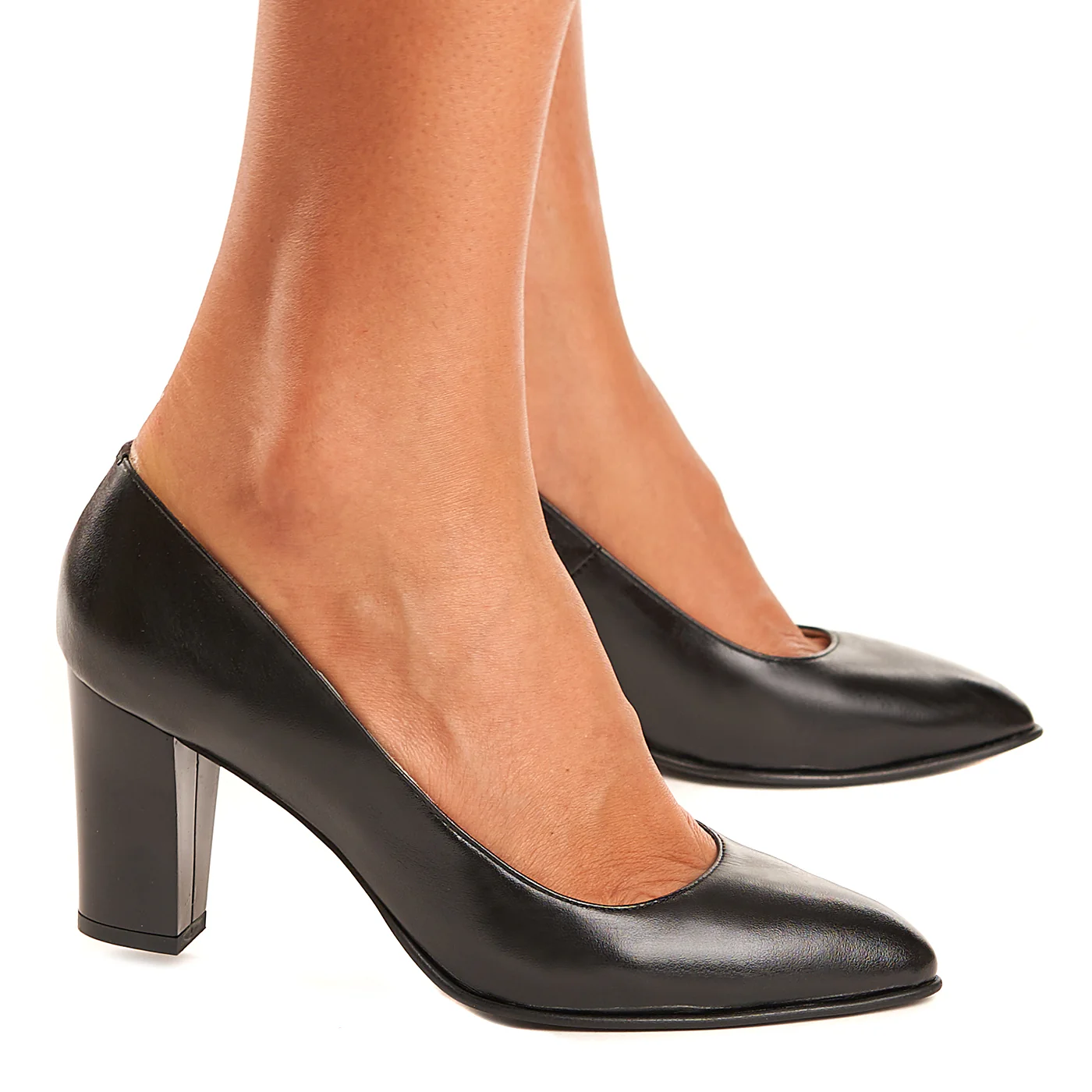 Pantofi dama din piele naturala neagra 4078 - Image 2