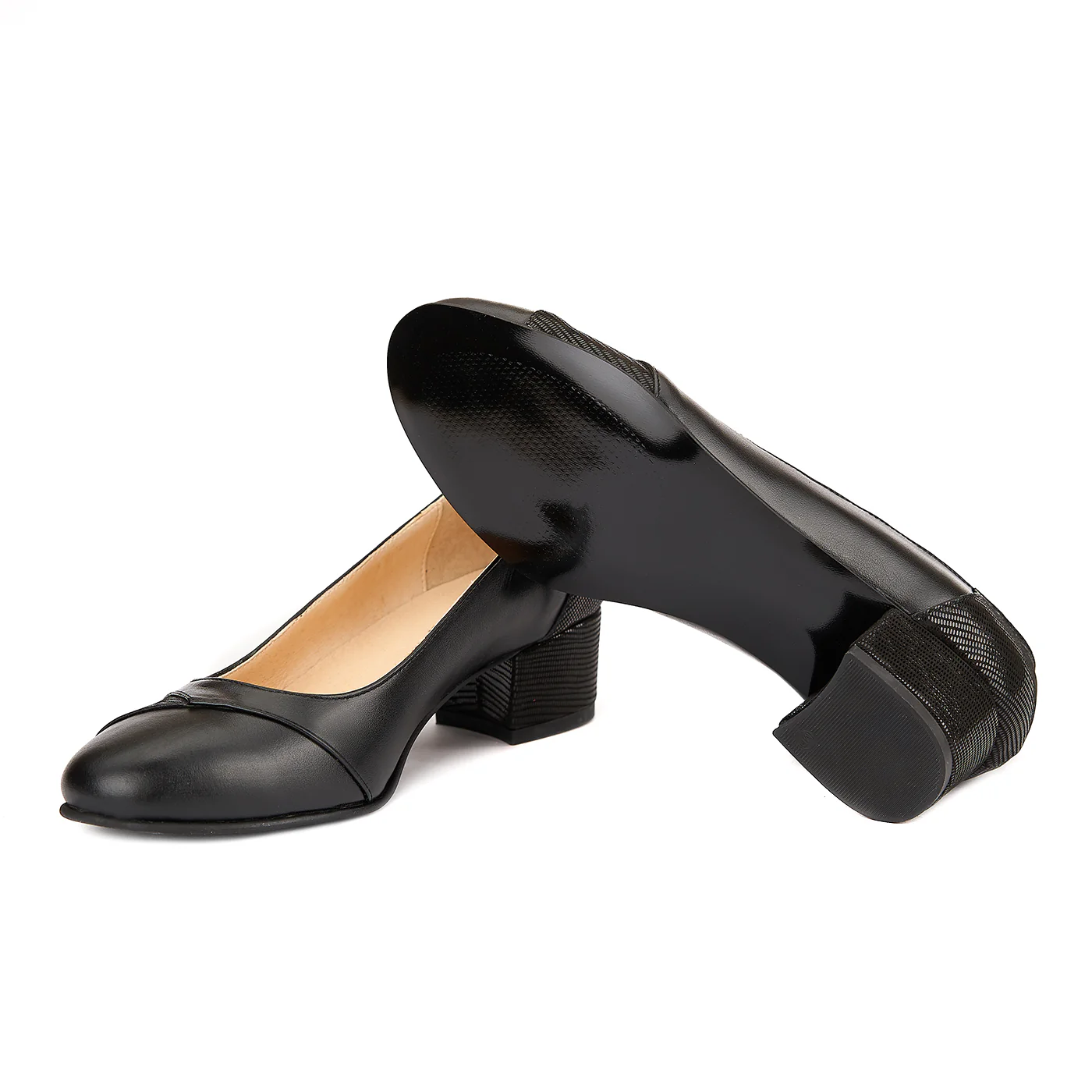 Pantofi dama din piele naturala neagra 4131 - Image 3