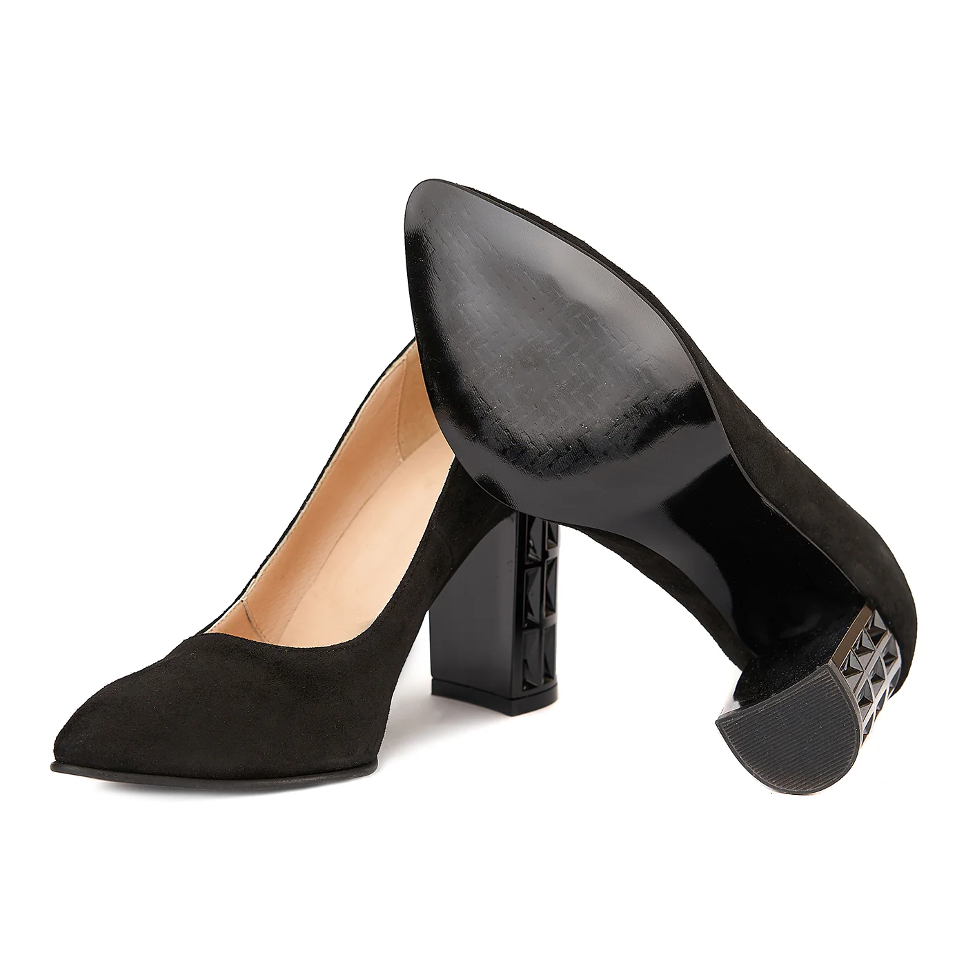 Pantofi dama din piele naturala neagra 4161 - Image 3